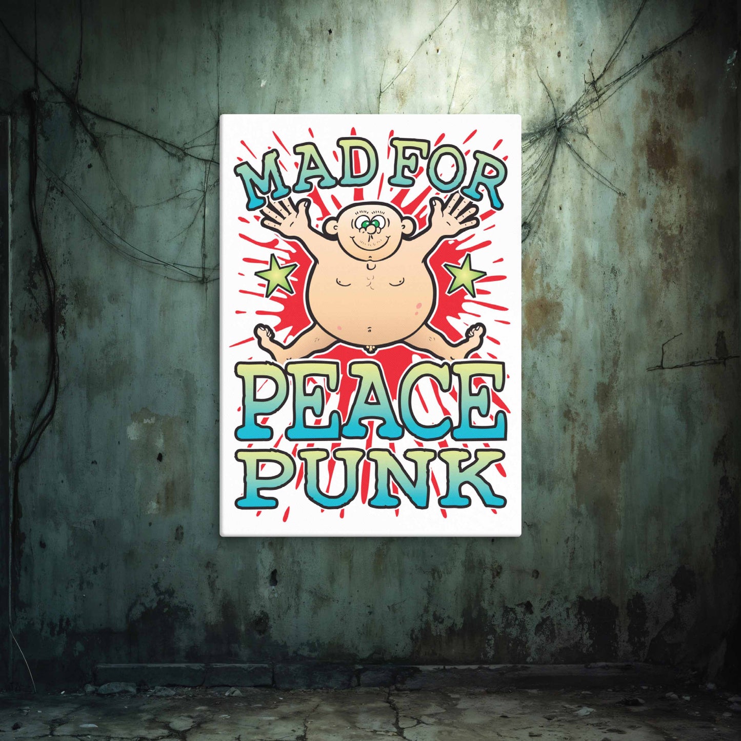 Peace Punk Canvas Print 51x71cm