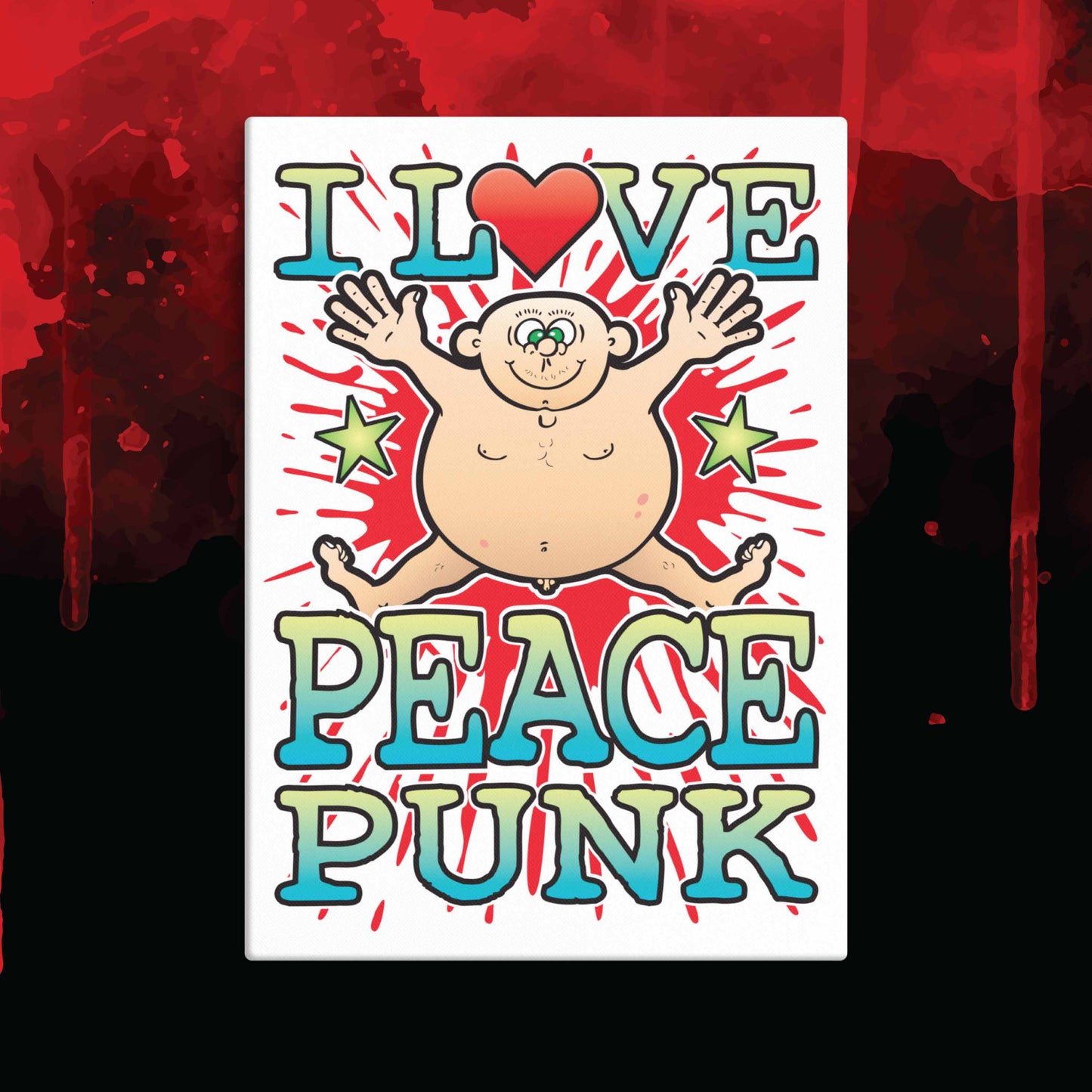 Peace Punk 51x71cm Canvas Print