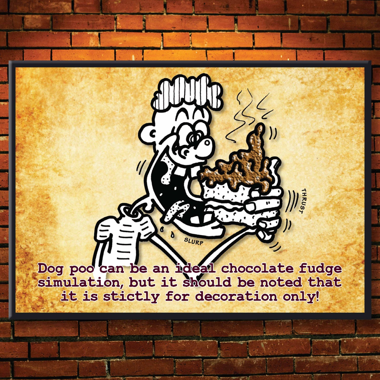 Cake Fudge - Dog Poo Art Print