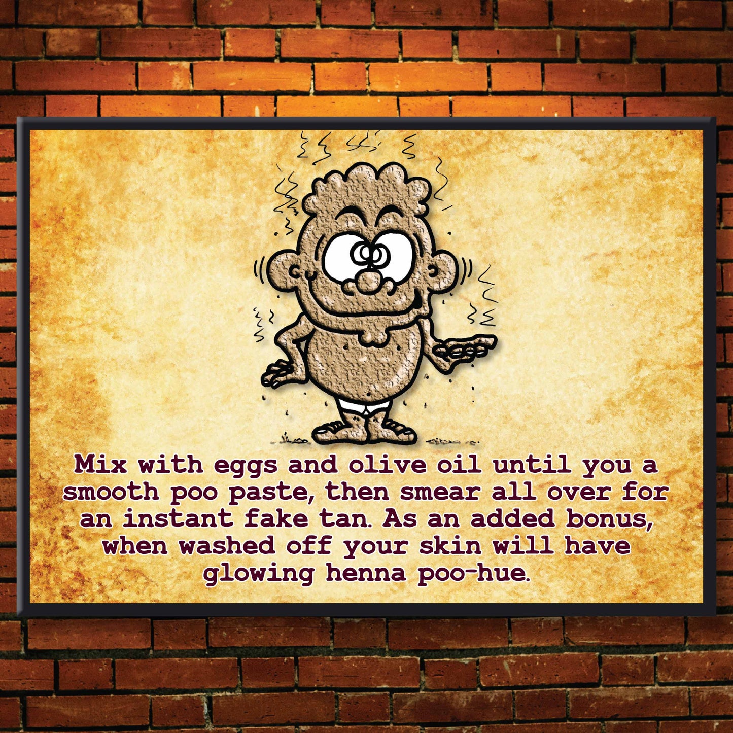Fake Tan Lotion - Dog Poo Art Print