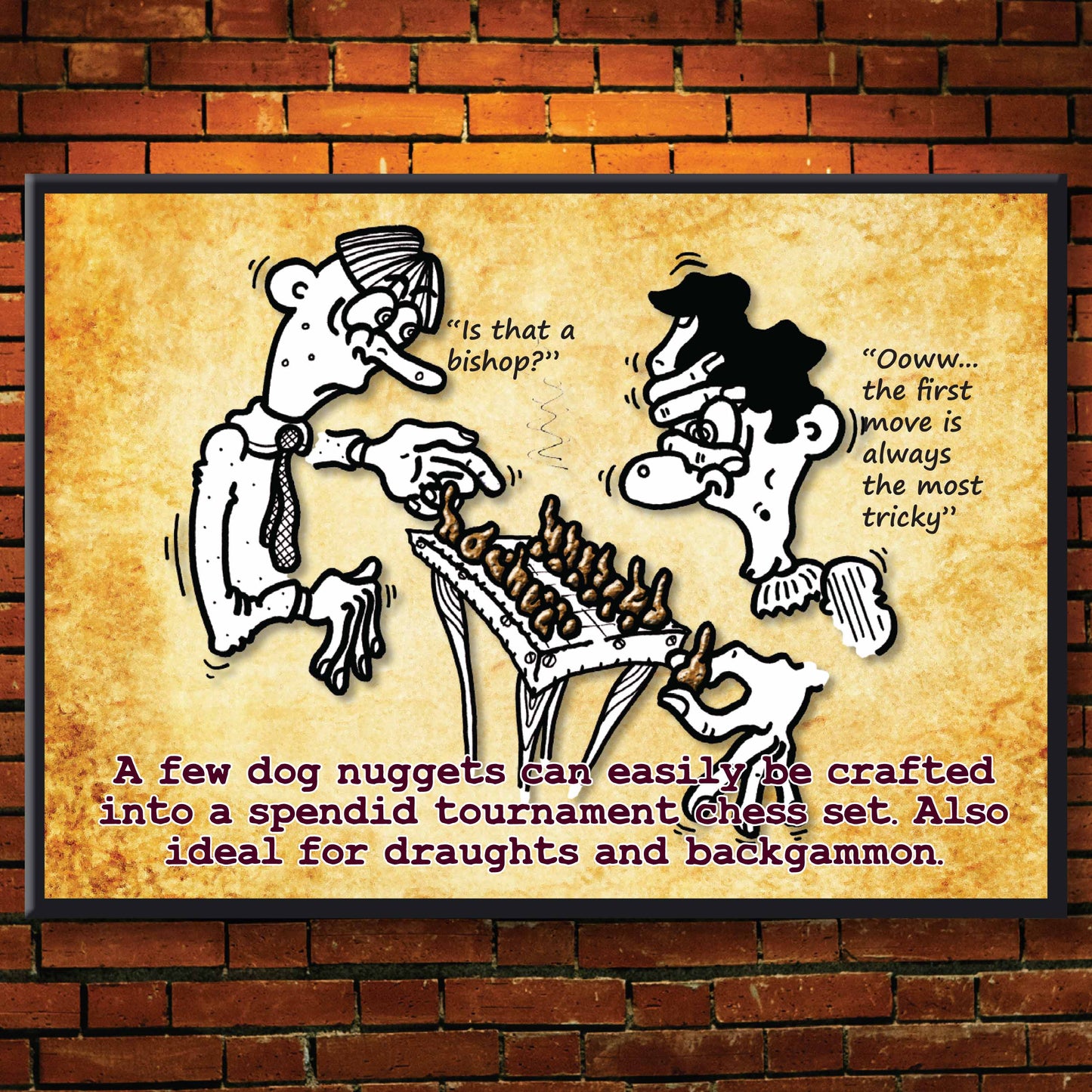 Chess Set - Dog Poo Art Print