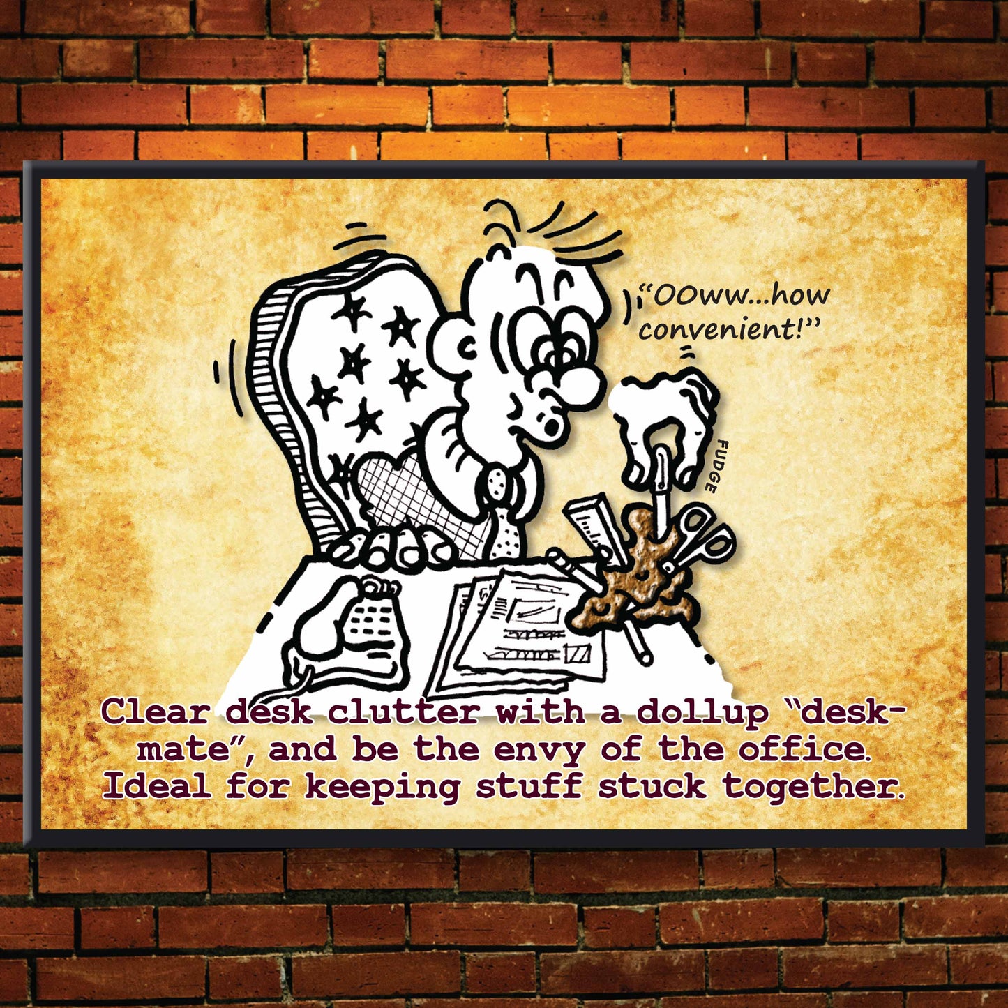 Executive Desk Mate - Dog Poo Art Print