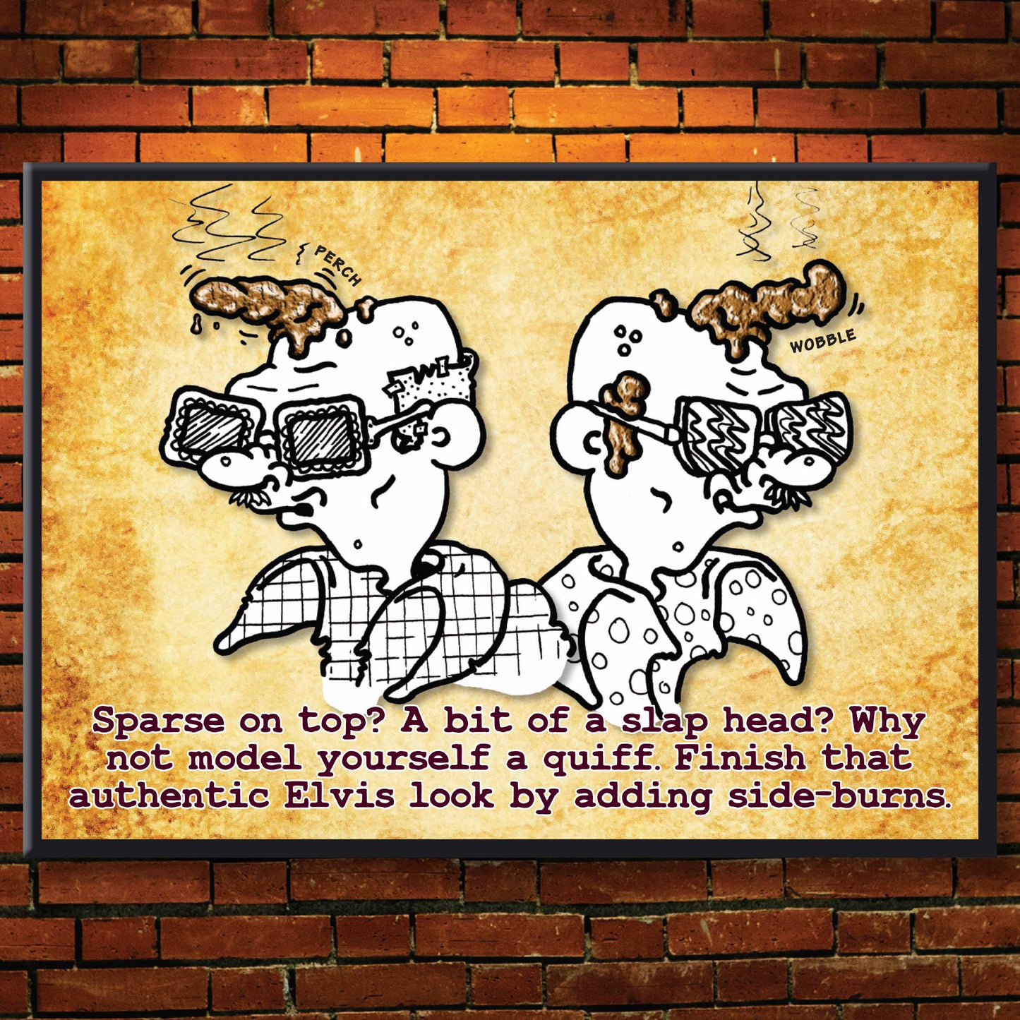 Elvis Tribute - Dog Poo Art Print