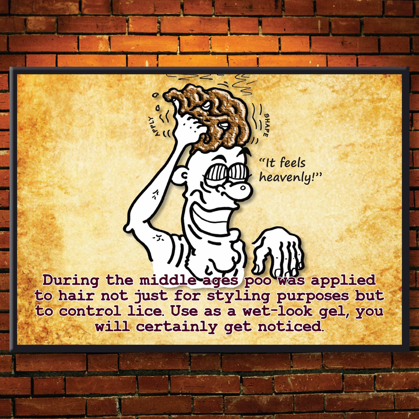 Heavenly Hair Gel - Dog Poo Art Print