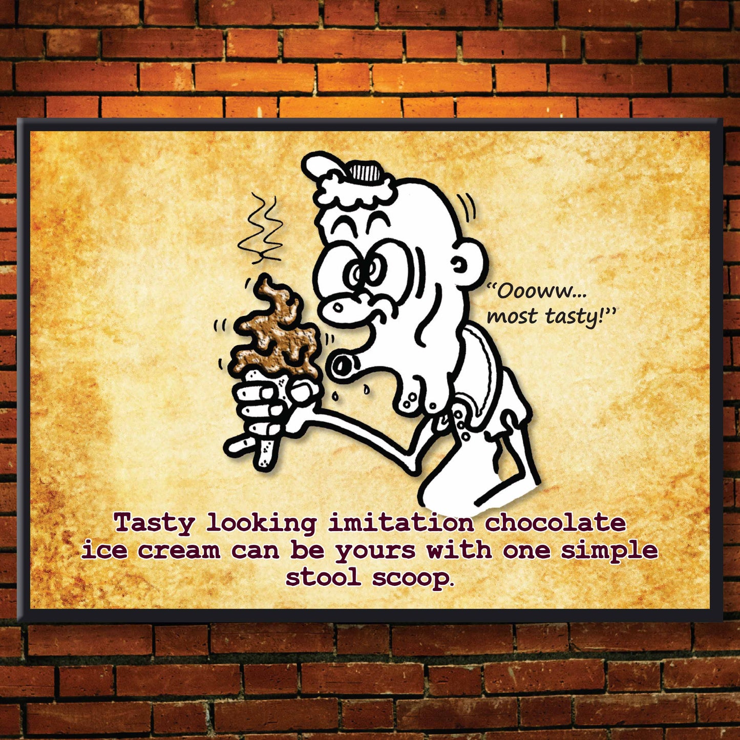 Ice Cream - Dog Poo Art Print