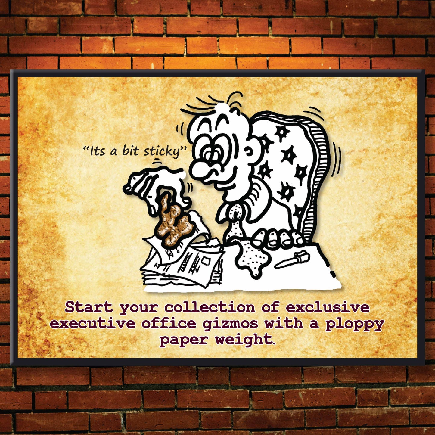 Executive Paper Weight - Dog Poo Art Print
