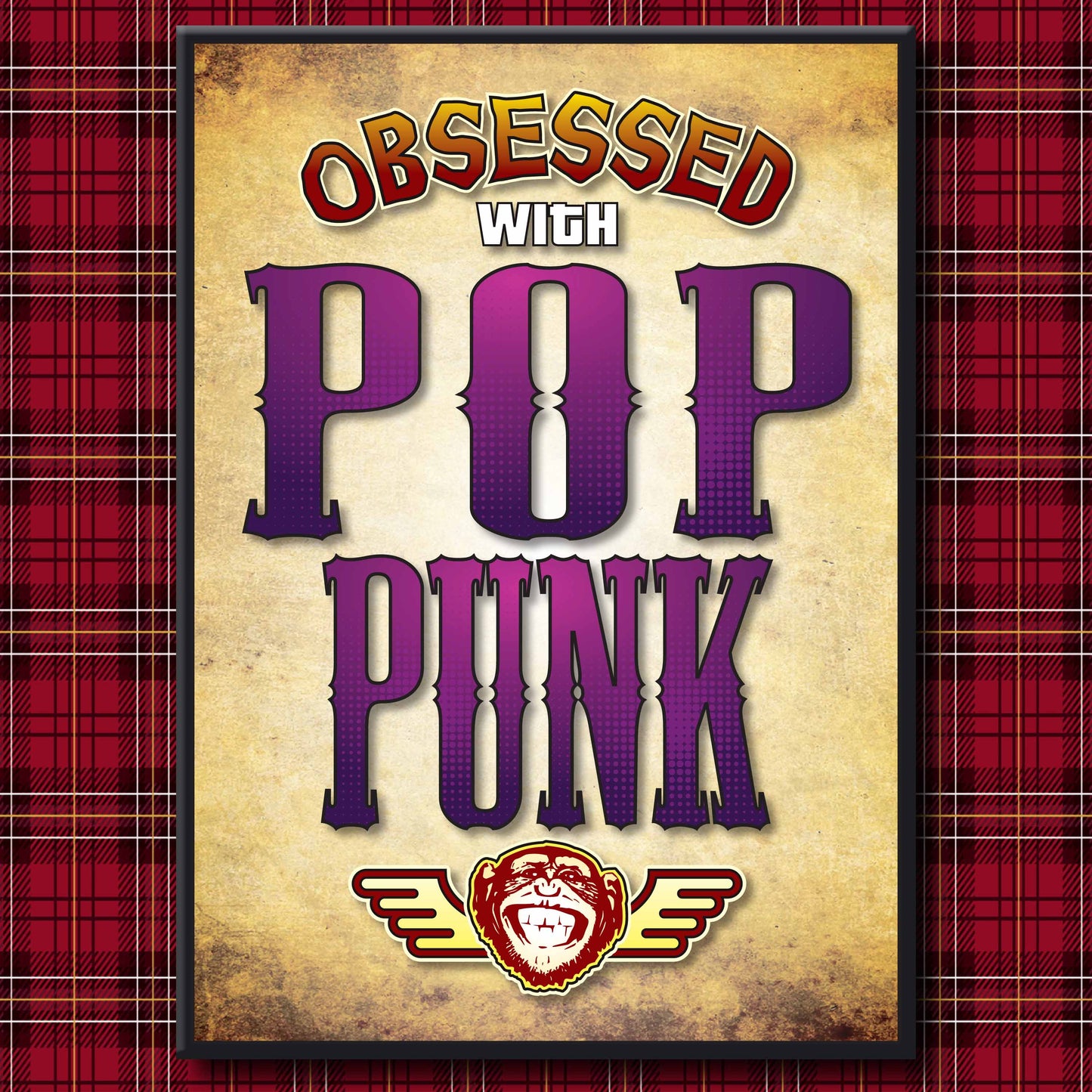 Pop Punk - Obsessed Art Poster + Birthday / Greetings Card
