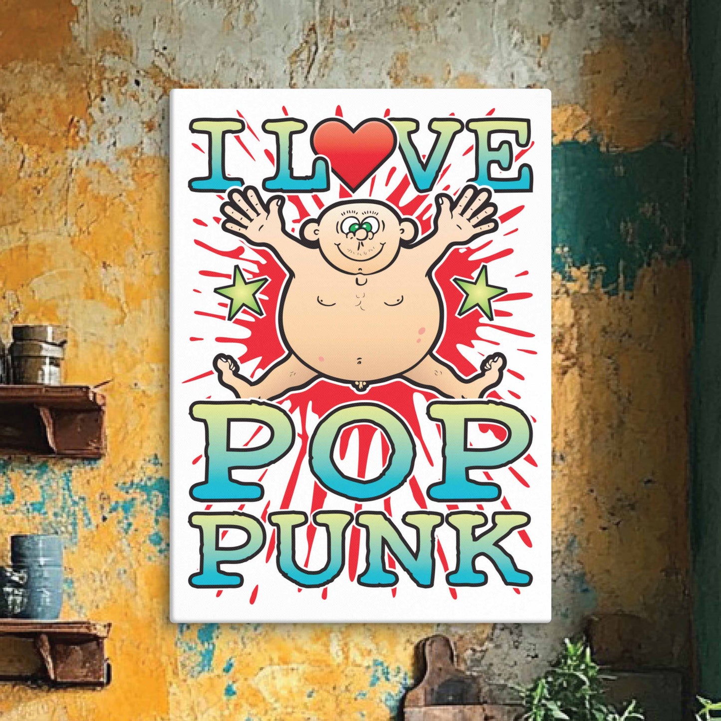 Pop Punk 51x71cm Canvas Print