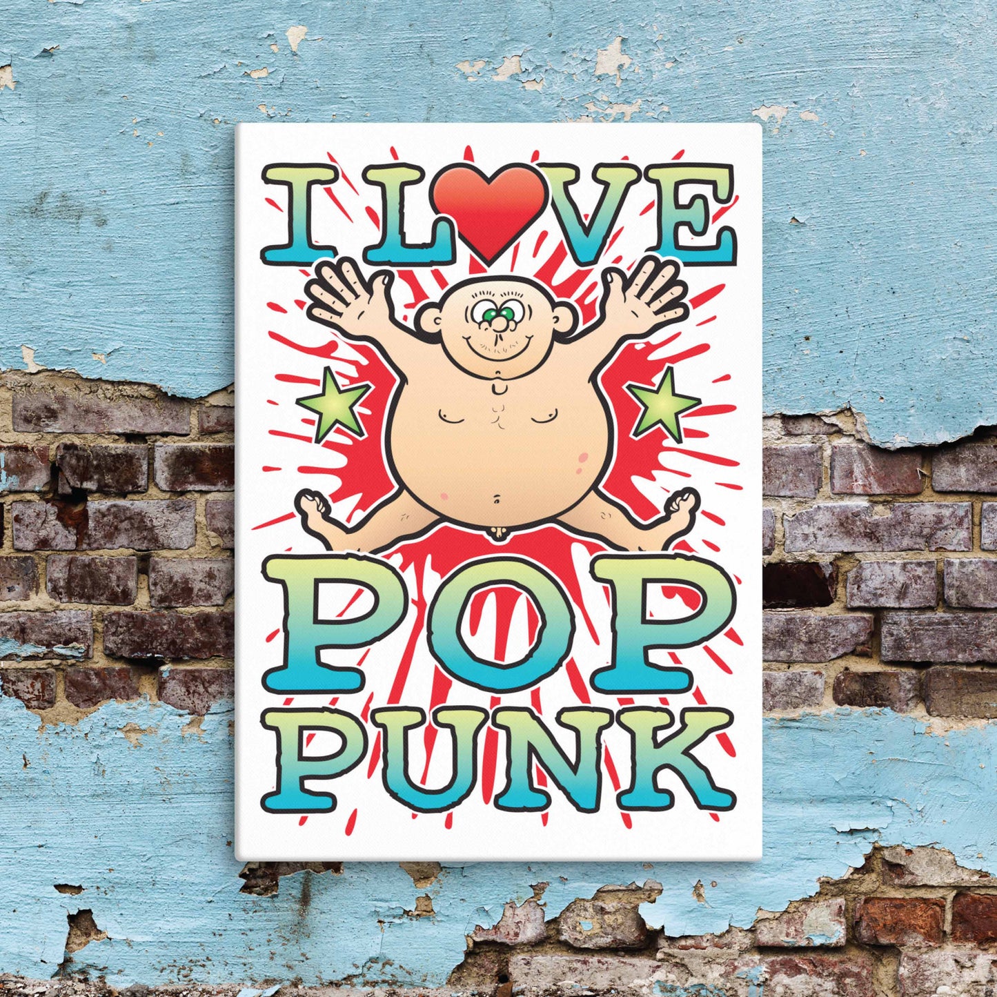 Pop Punk Canvas Print 30x40cm