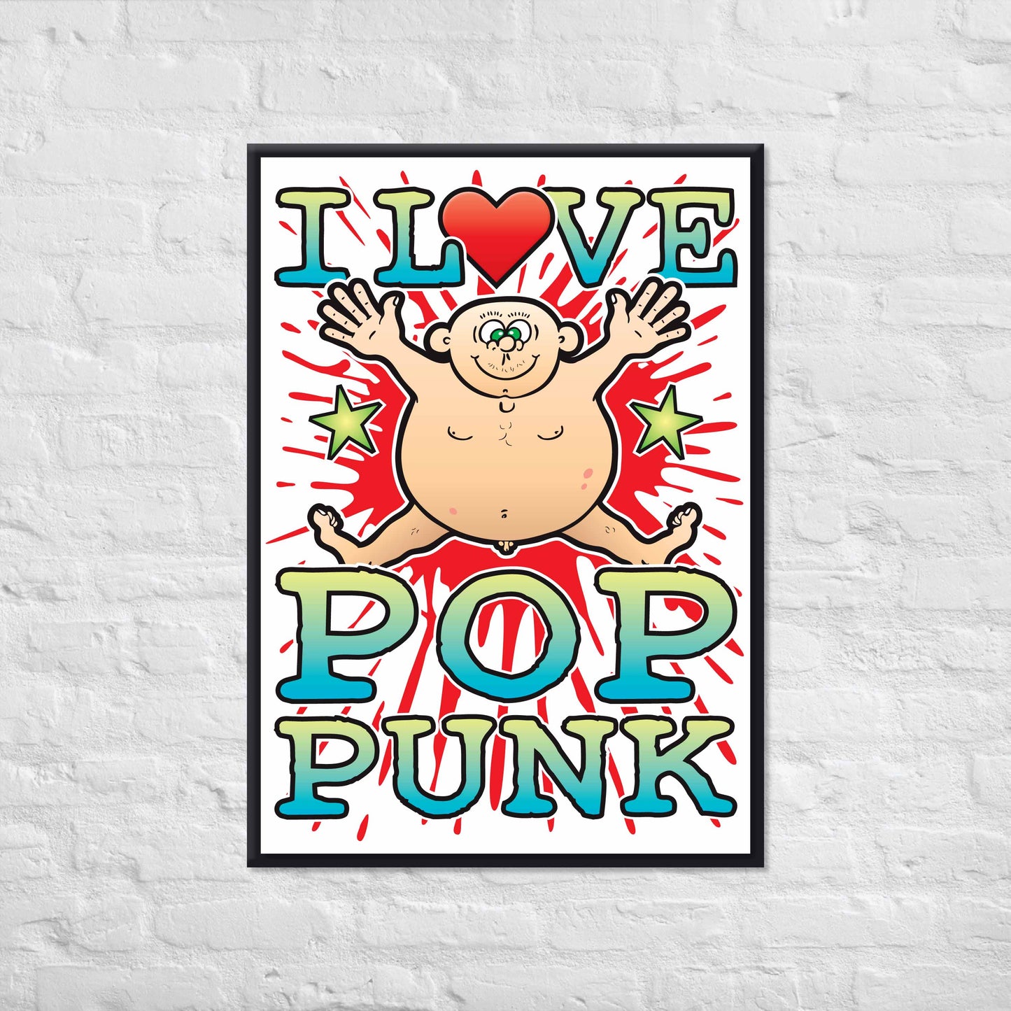 Pop Punk 50x70cm Wall Art / Love Music Poster