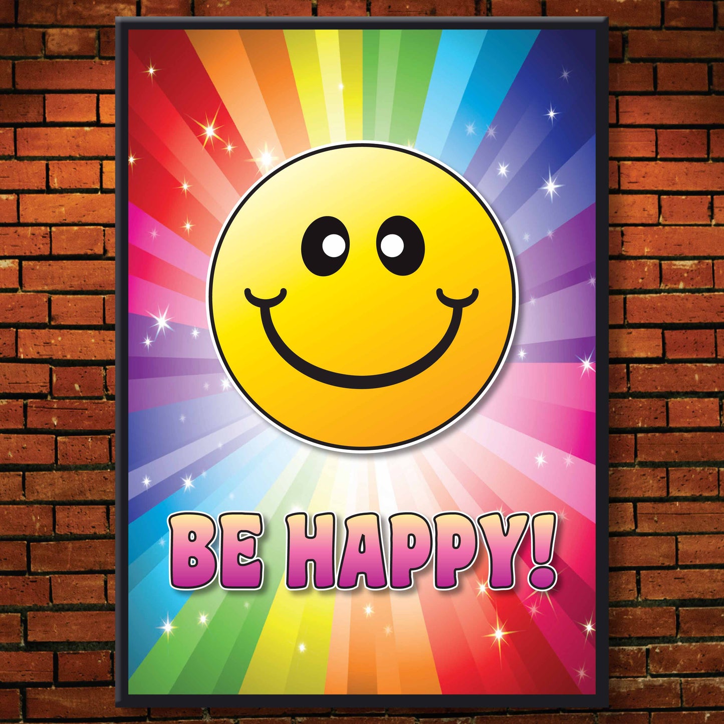Be Happy! Art Print + Badge + Bottle Opener + Greetings Card