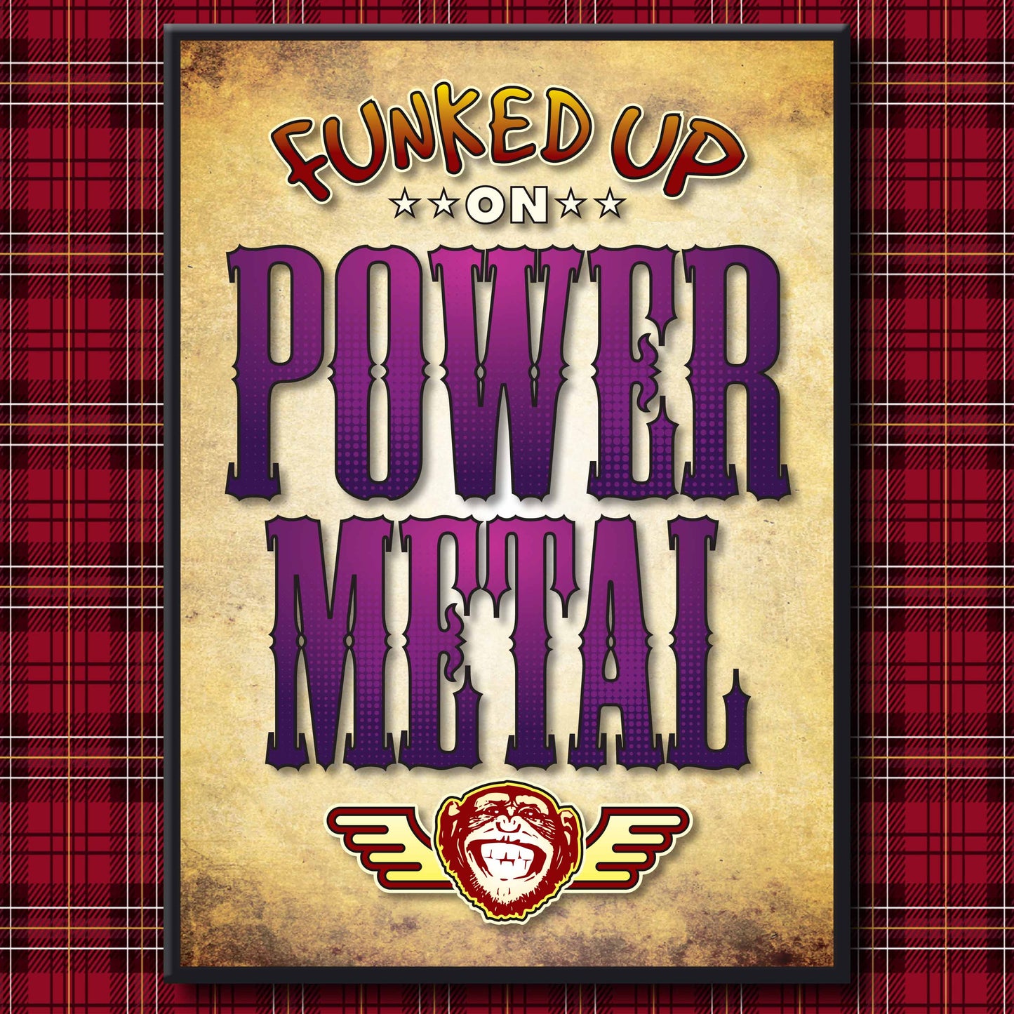 Power Metal Art Print / Poster / Birthday Card / Greetings Card