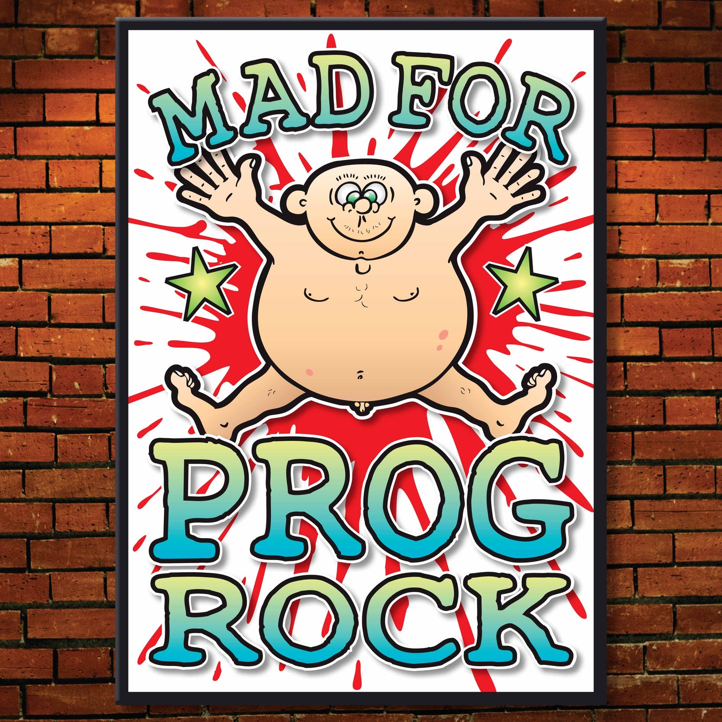 Prog Rock Art Print / Mad For Music Poster / Wall Décor