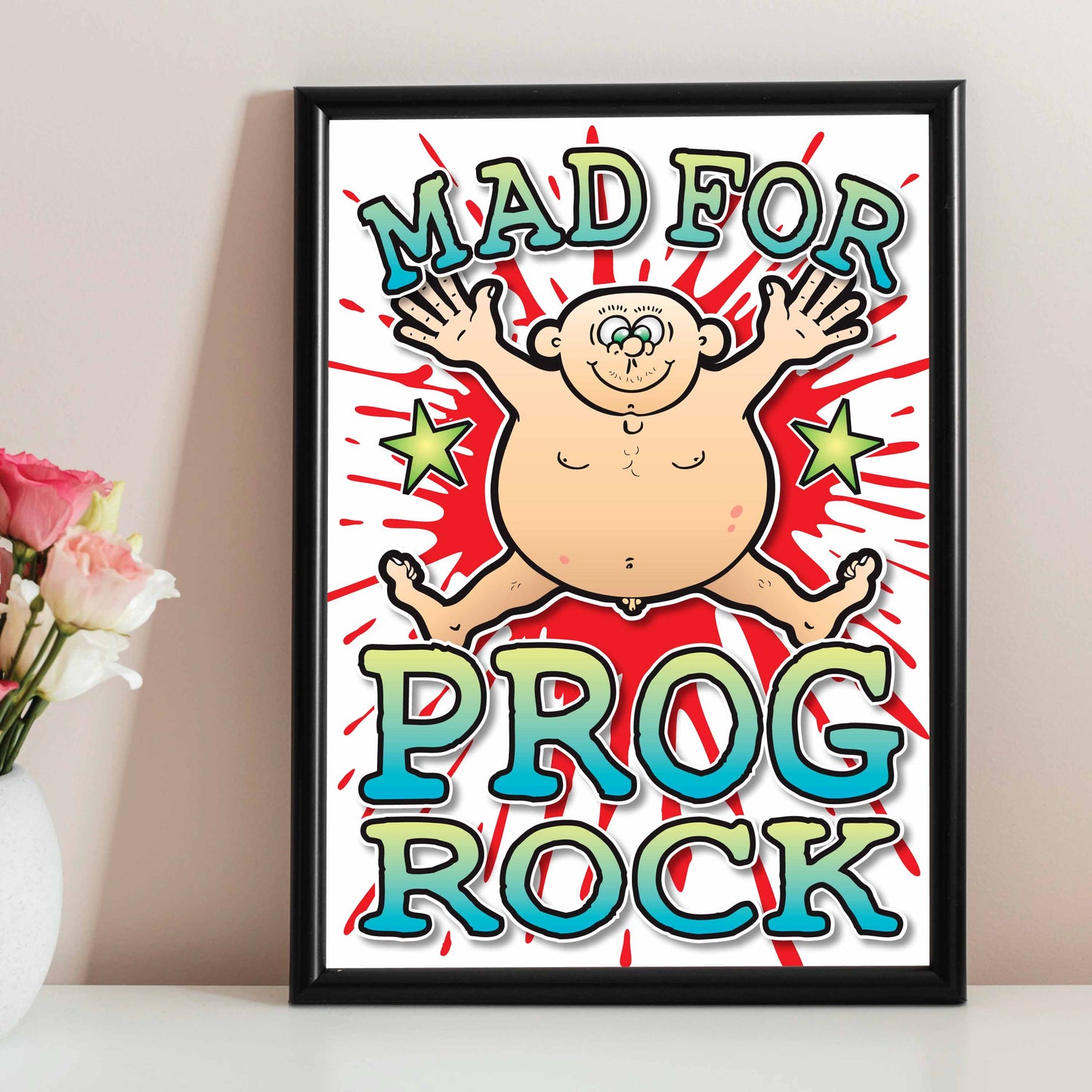 Prog Rock Art Print / Mad For Music Poster / Wall Décor