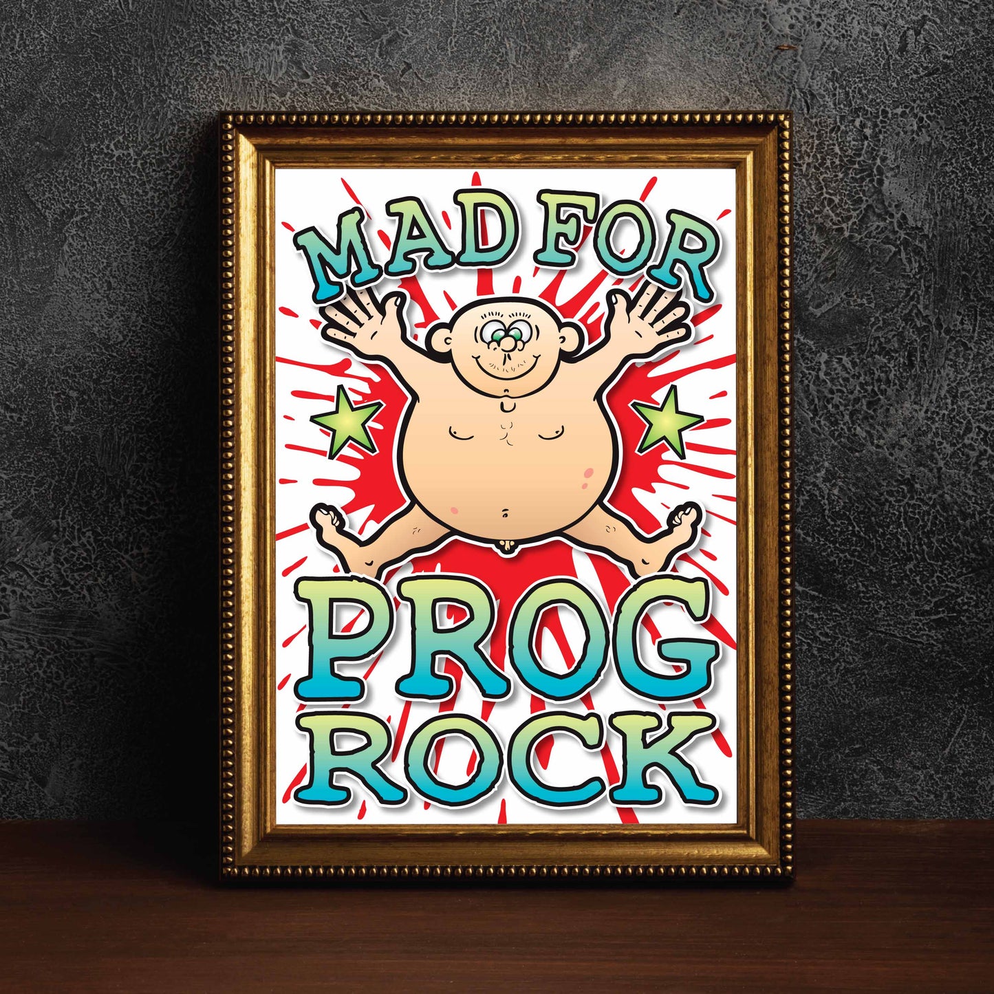 Prog Rock Art Print / Mad For Music Poster / Wall Décor