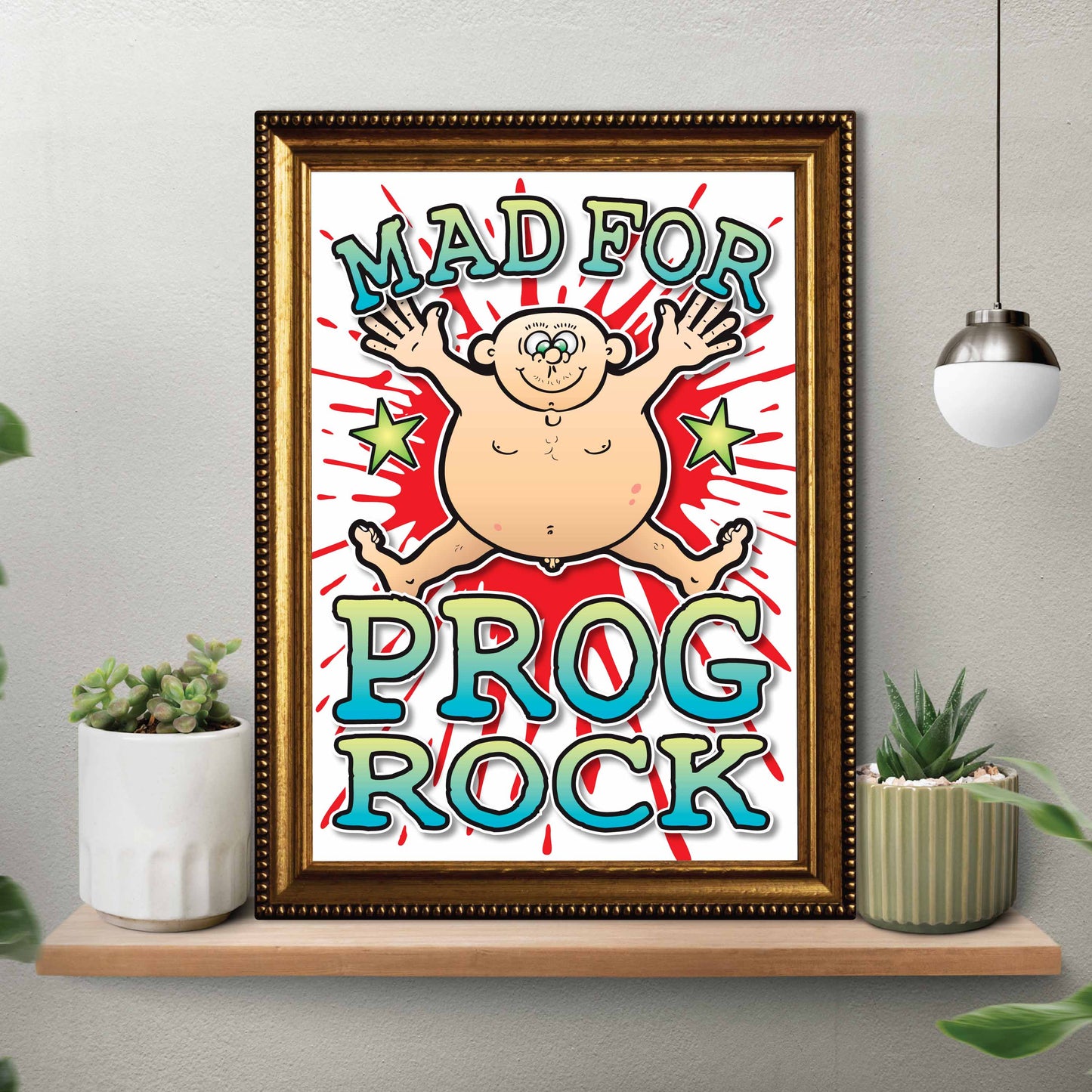 Prog Rock Art Print / Mad For Music Poster / Wall Décor