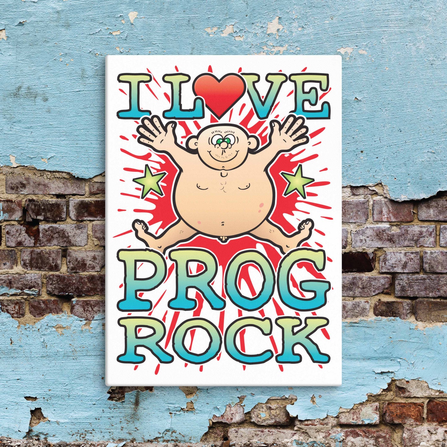 Prog Rock Canvas Print 30x40cm
