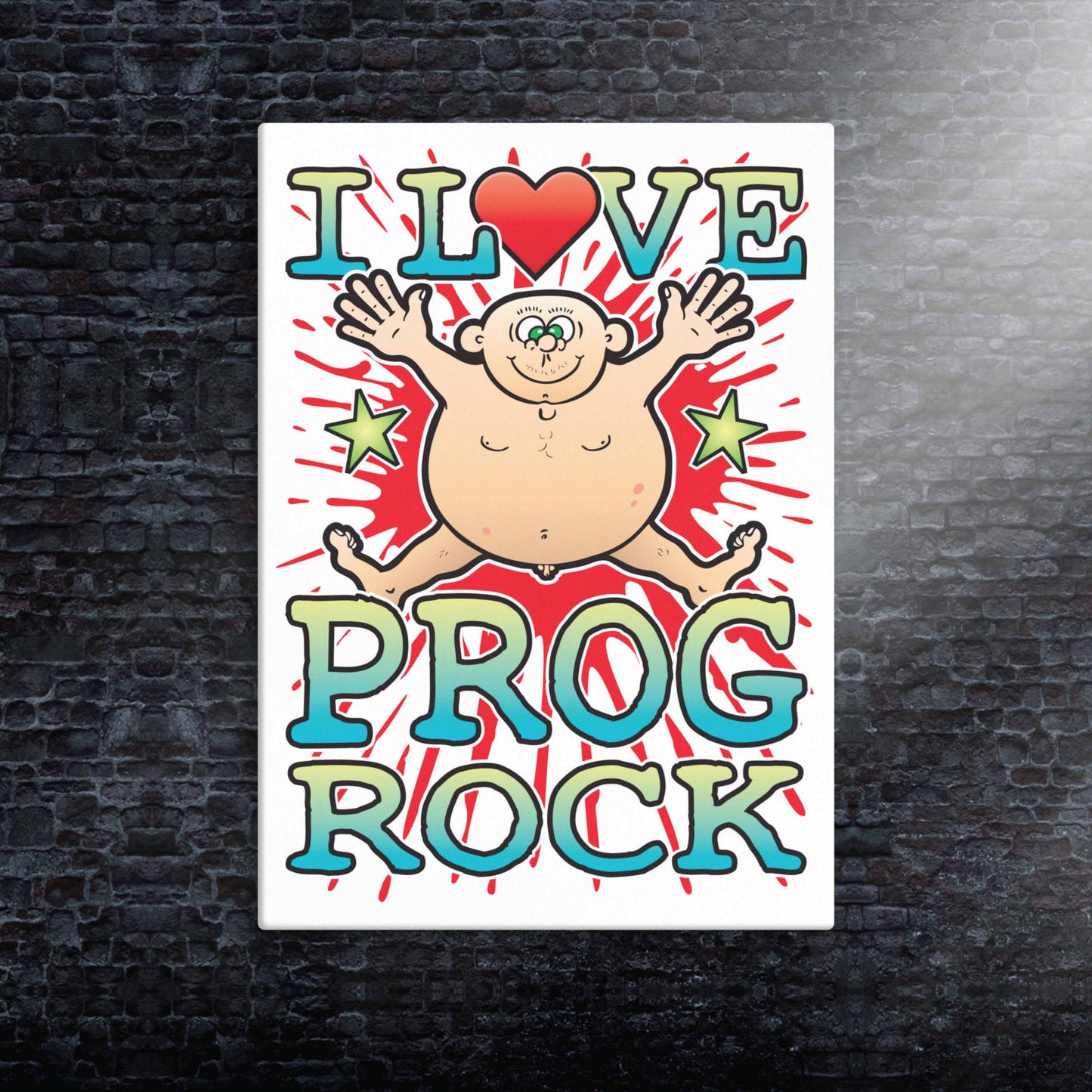 Prog Rock Canvas Print 30x40cm