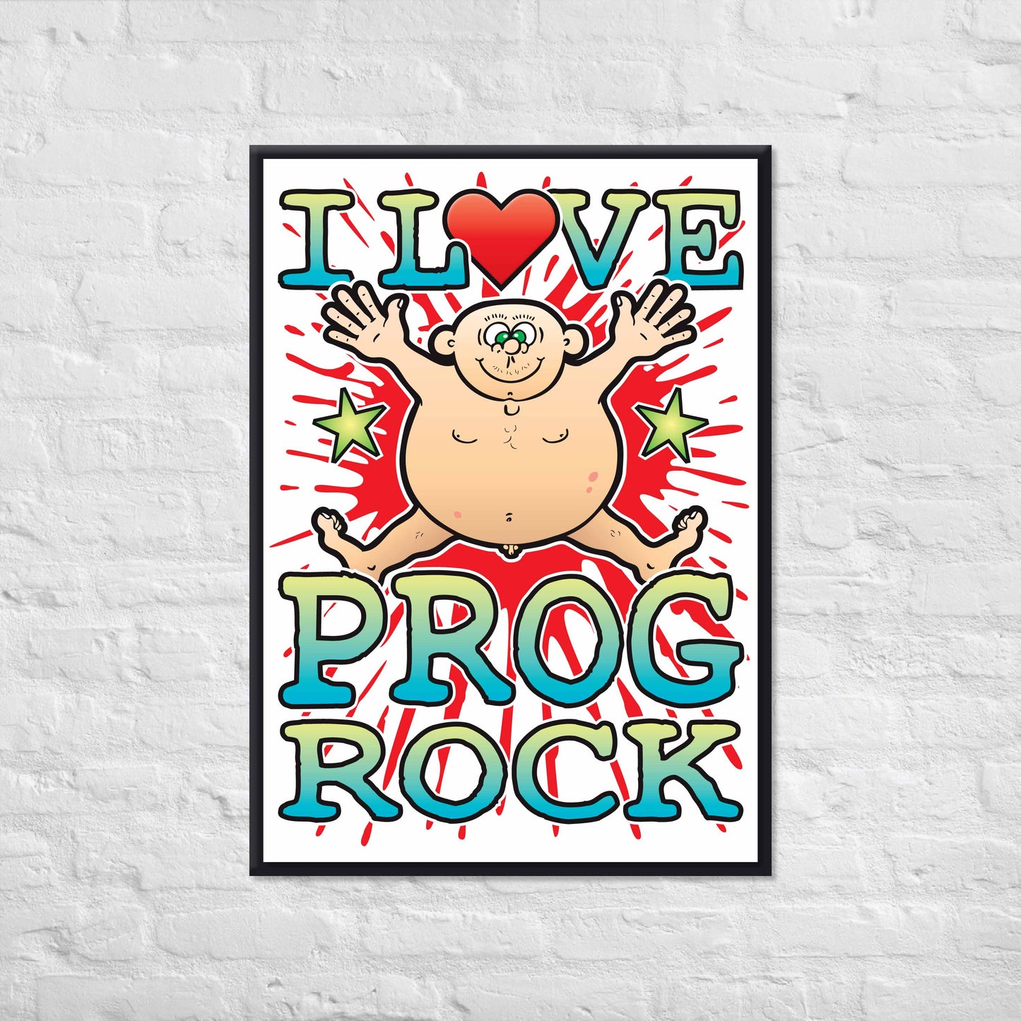Prog Rock 50x70cm Wall Art / Love Music Poster