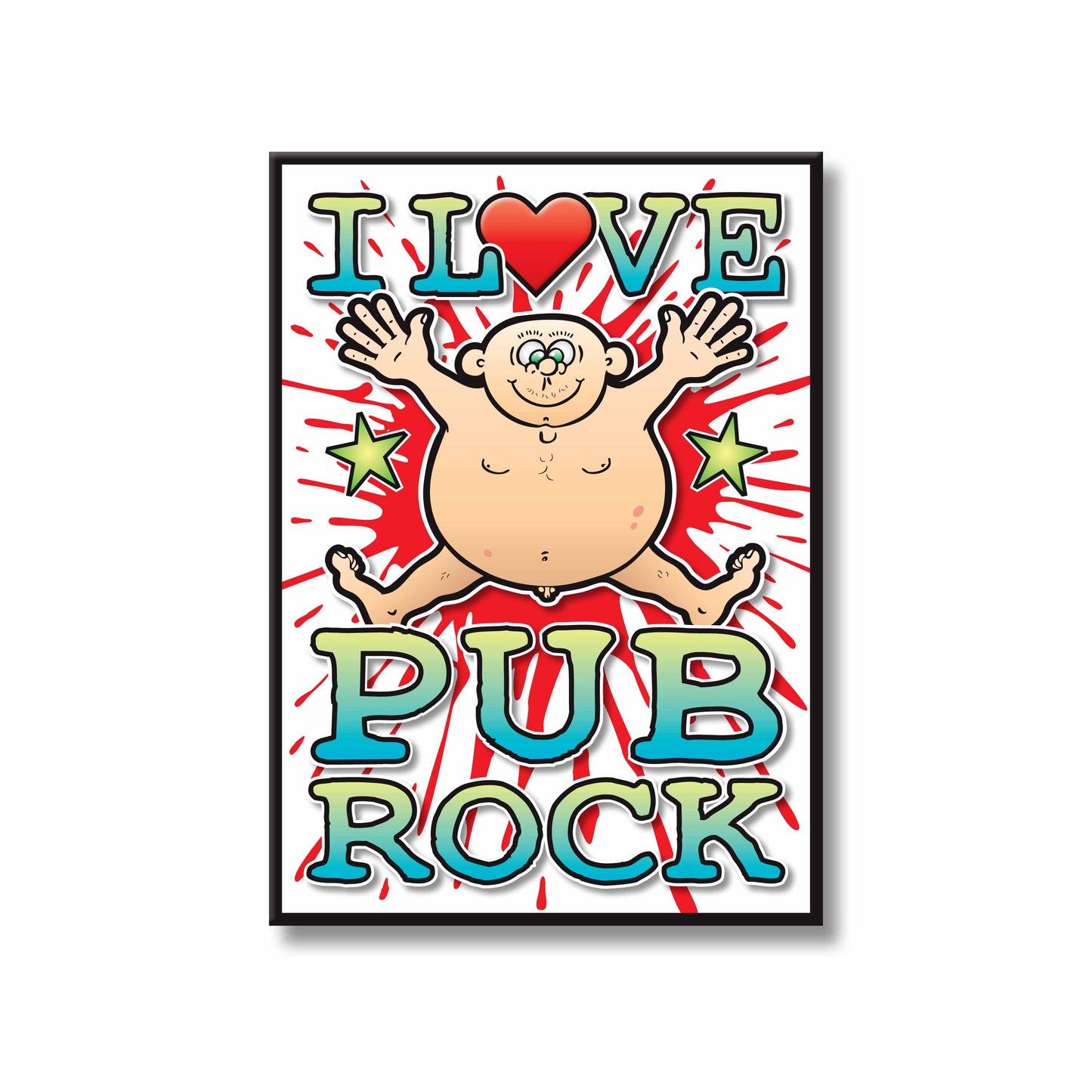 Pub Rock Art Print / Love Music Poster / Wall Décor / Rock Guru