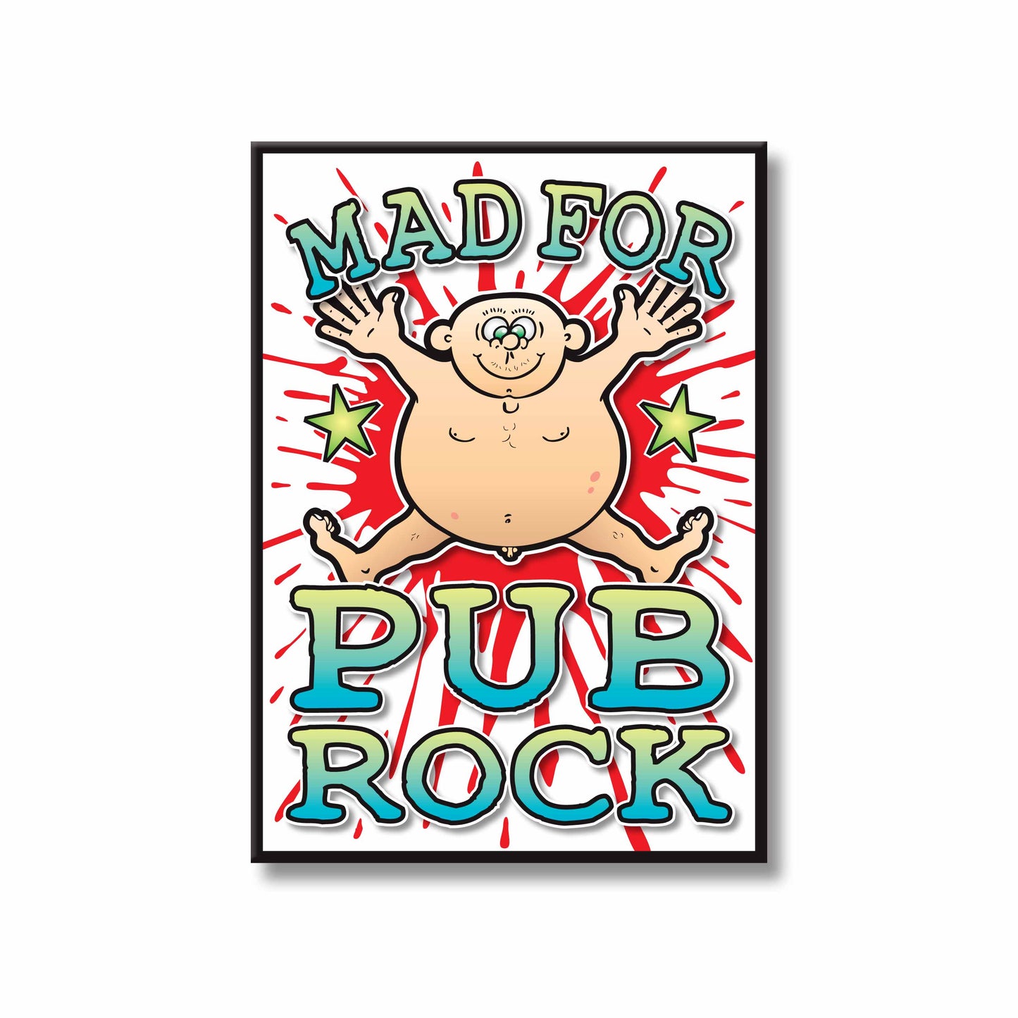 Pub Rock Art Print / Mad For Music Poster / Wall Décor