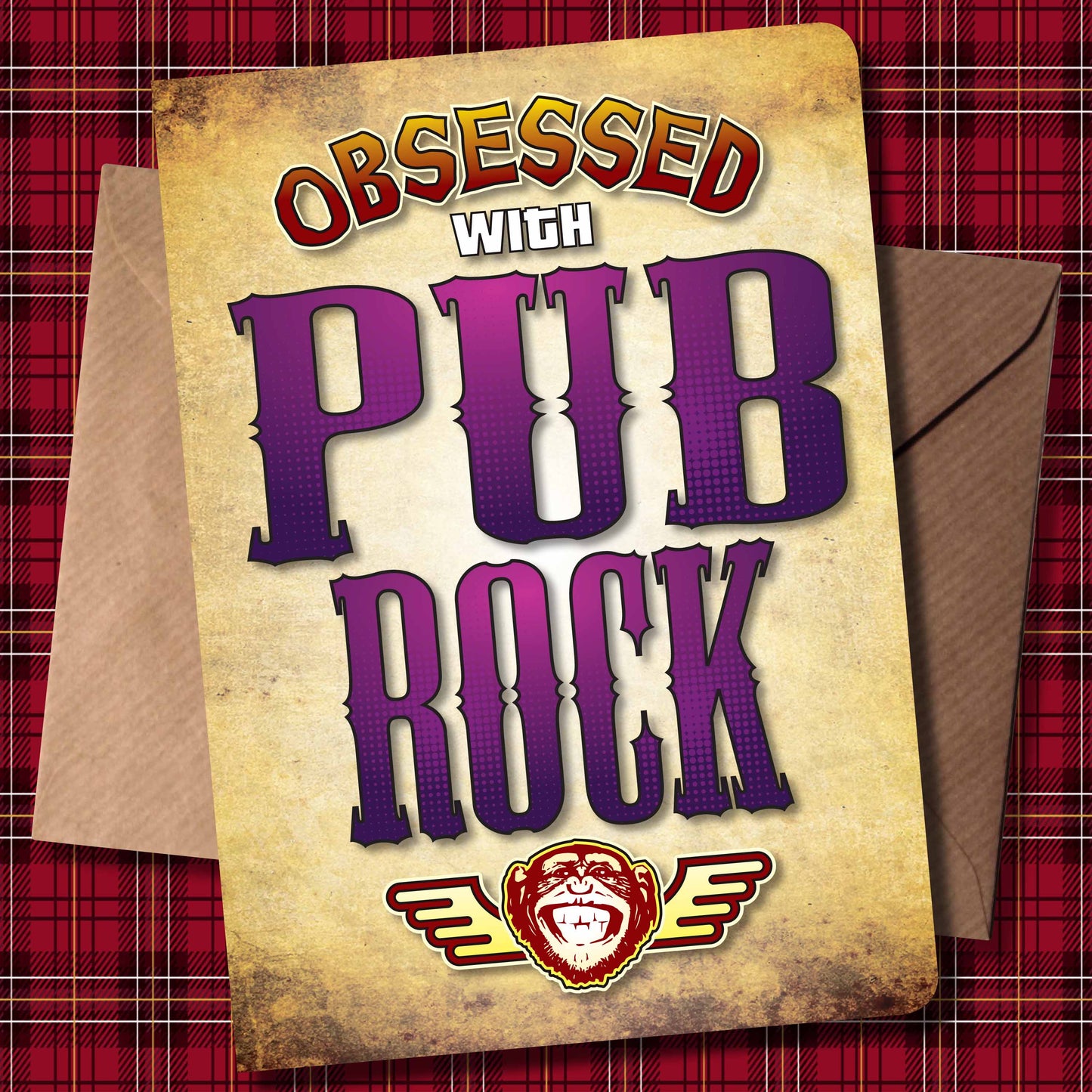 Pub Rock - Obsessed Art Poster + Birthday / Greetings Card