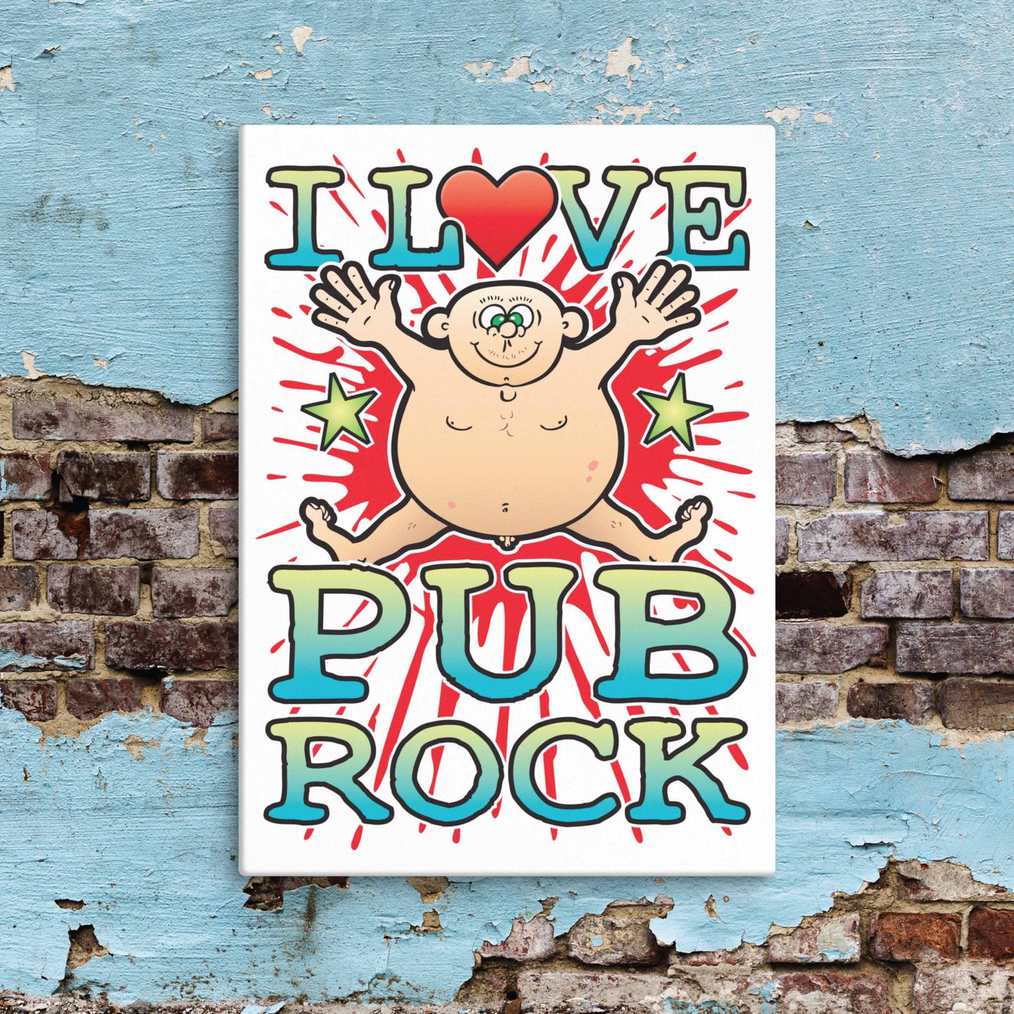 Pub Rock Canvas Print 30x40cm