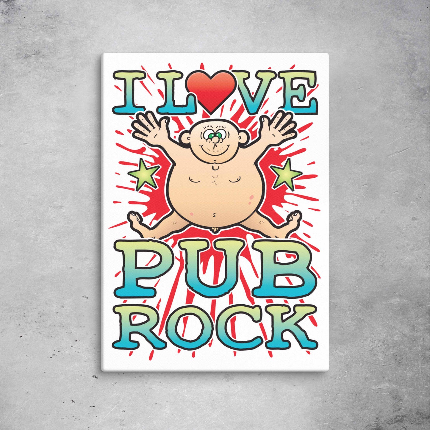 Pub Rock 51x71cm Canvas Print