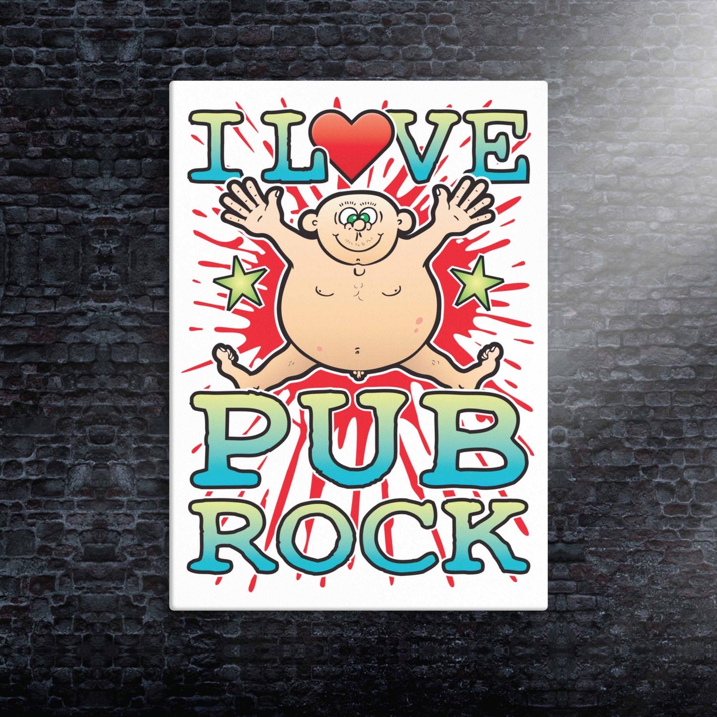 Pub Rock Canvas Print 30x40cm