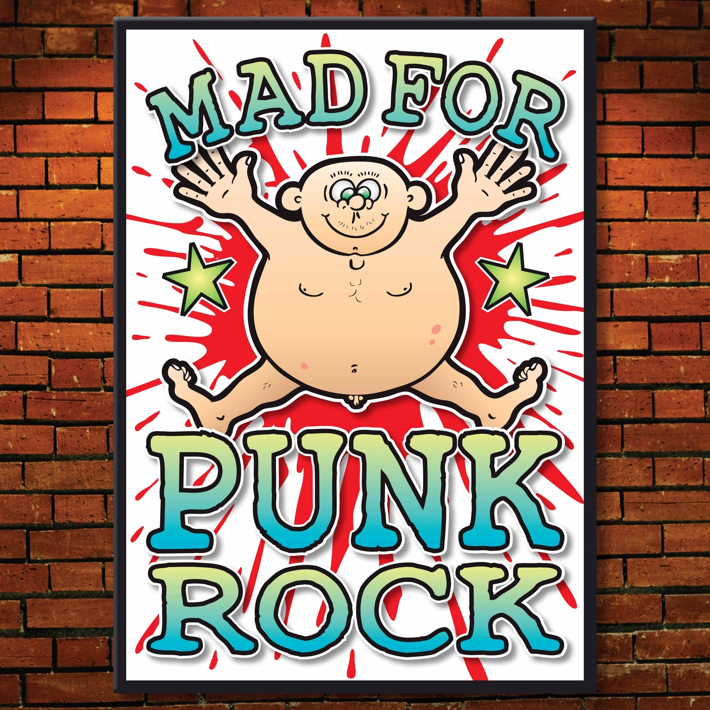 Punk Rock Art Print / Mad For Music Poster / Wall Décor