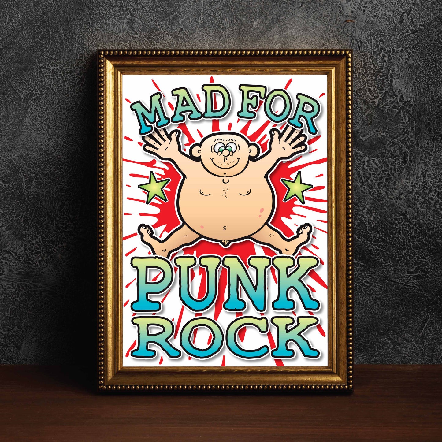 Punk Rock Art Print / Mad For Music Poster / Wall Décor