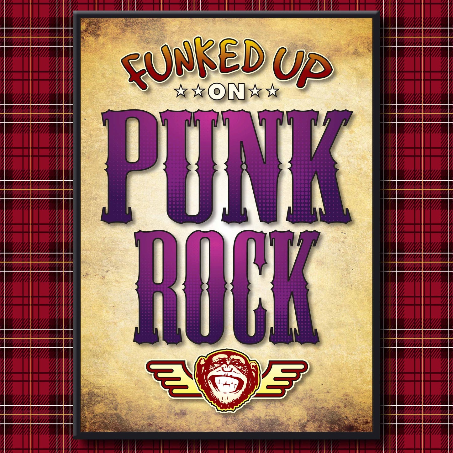 Punk Rock Art Print / Poster / Birthday Card / Greetings Card