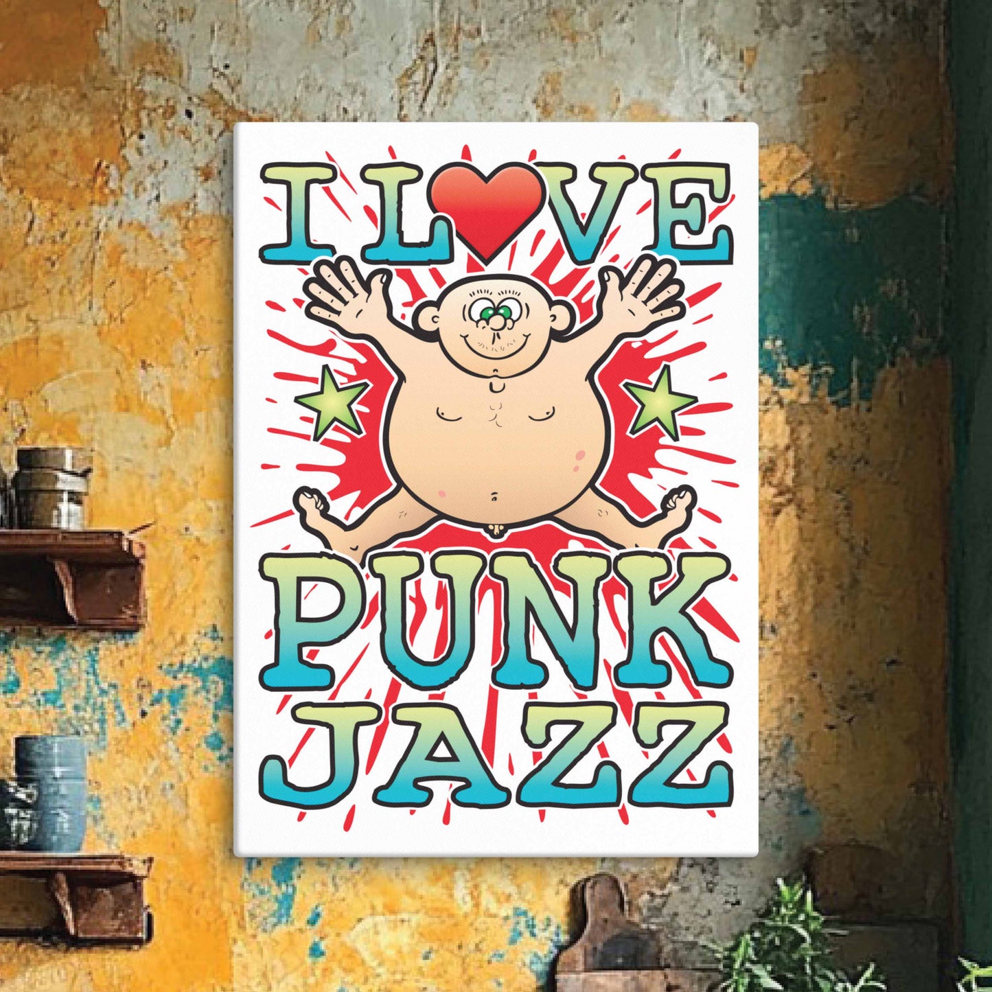 Punk Jazz 51x71cm Canvas Print