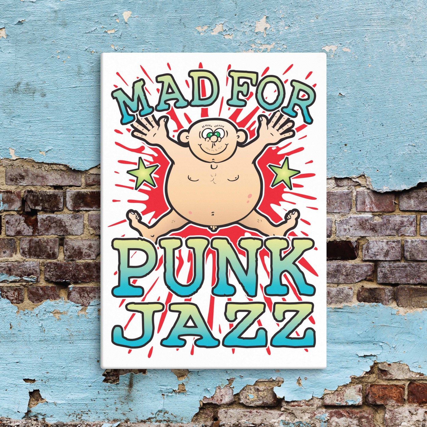 Punk Jazz Canvas Print 30x40cm