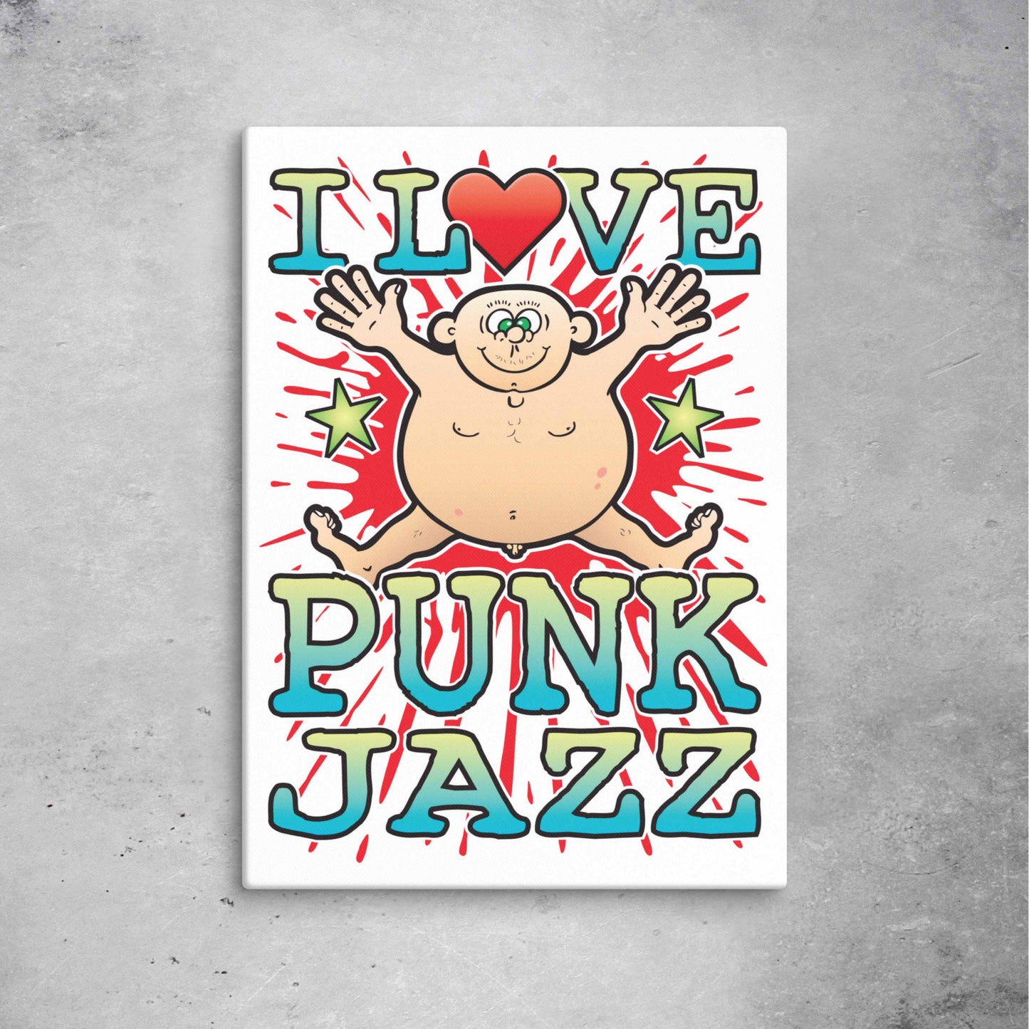 Punk Jazz 51x71cm Canvas Print