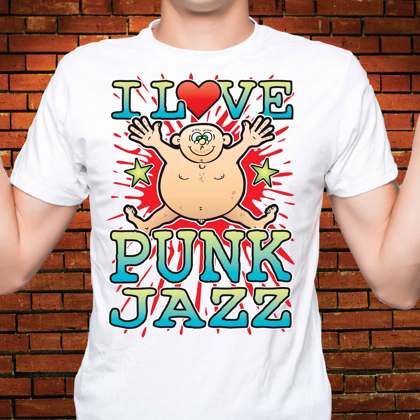Punk Jazz Cotton Love Music T-Shirt