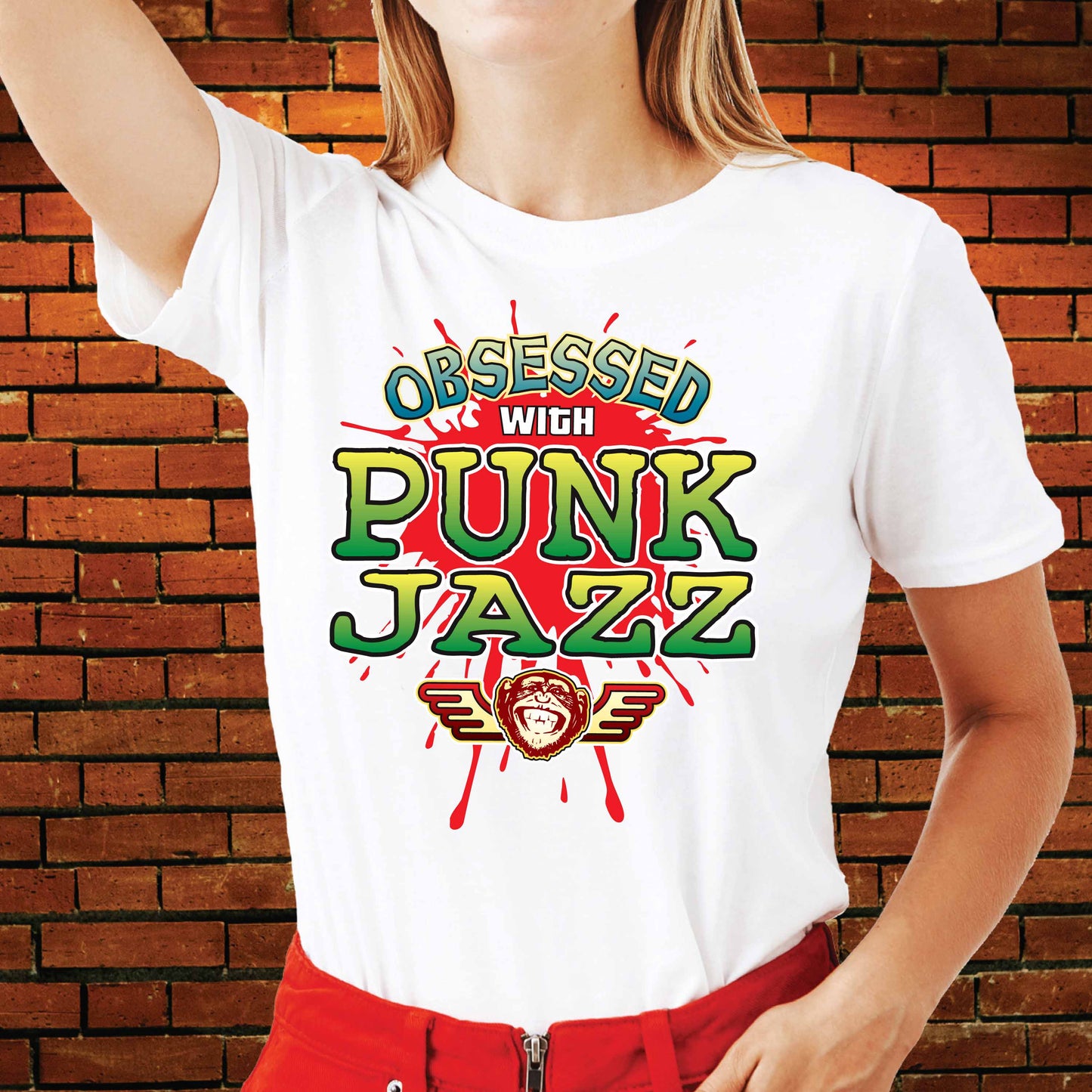 Punk Jazz Obsessed Cotton T-Shirt