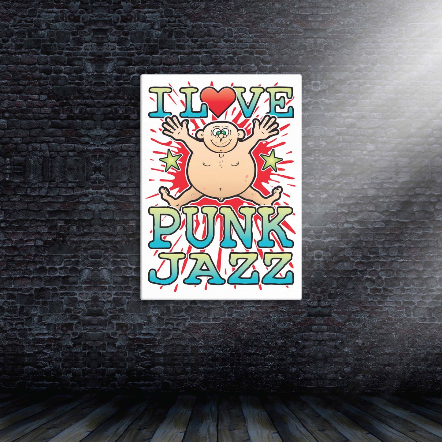 Punk Jazz 51x71cm Canvas Print