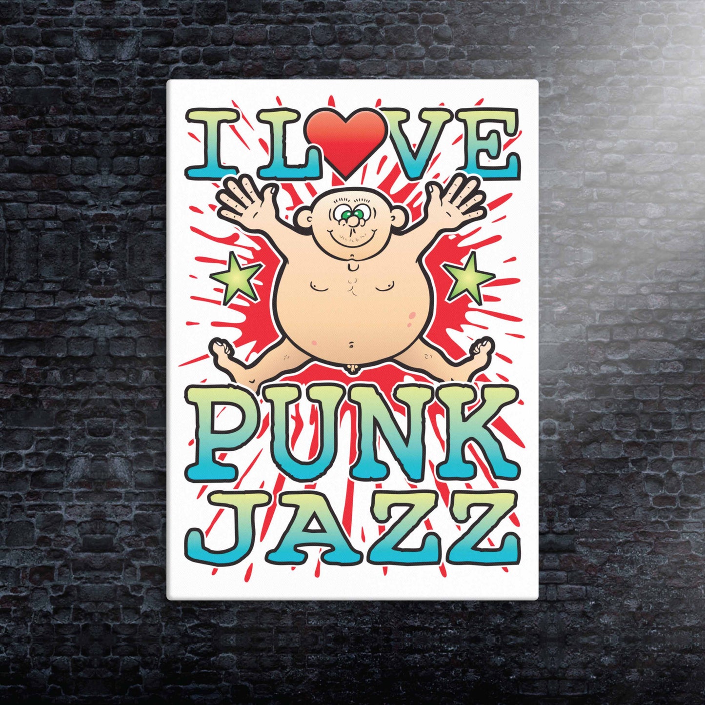 Punk Jazz Canvas Print 30x40cm