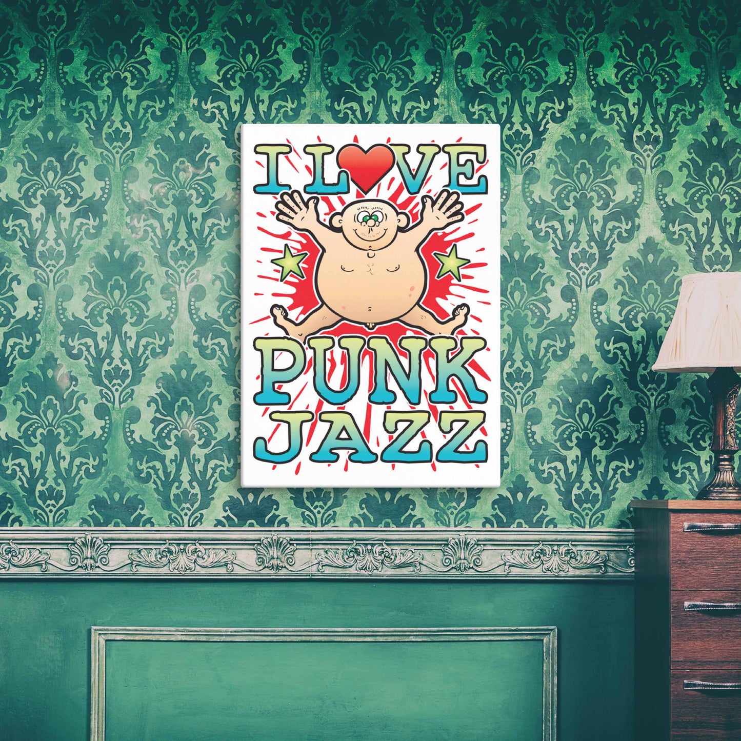 Punk Jazz 51x71cm Canvas Print