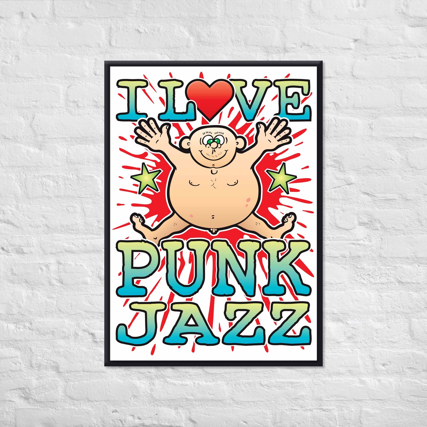 Punk Jazz 50x70cm Wall Art / Love Music Poster