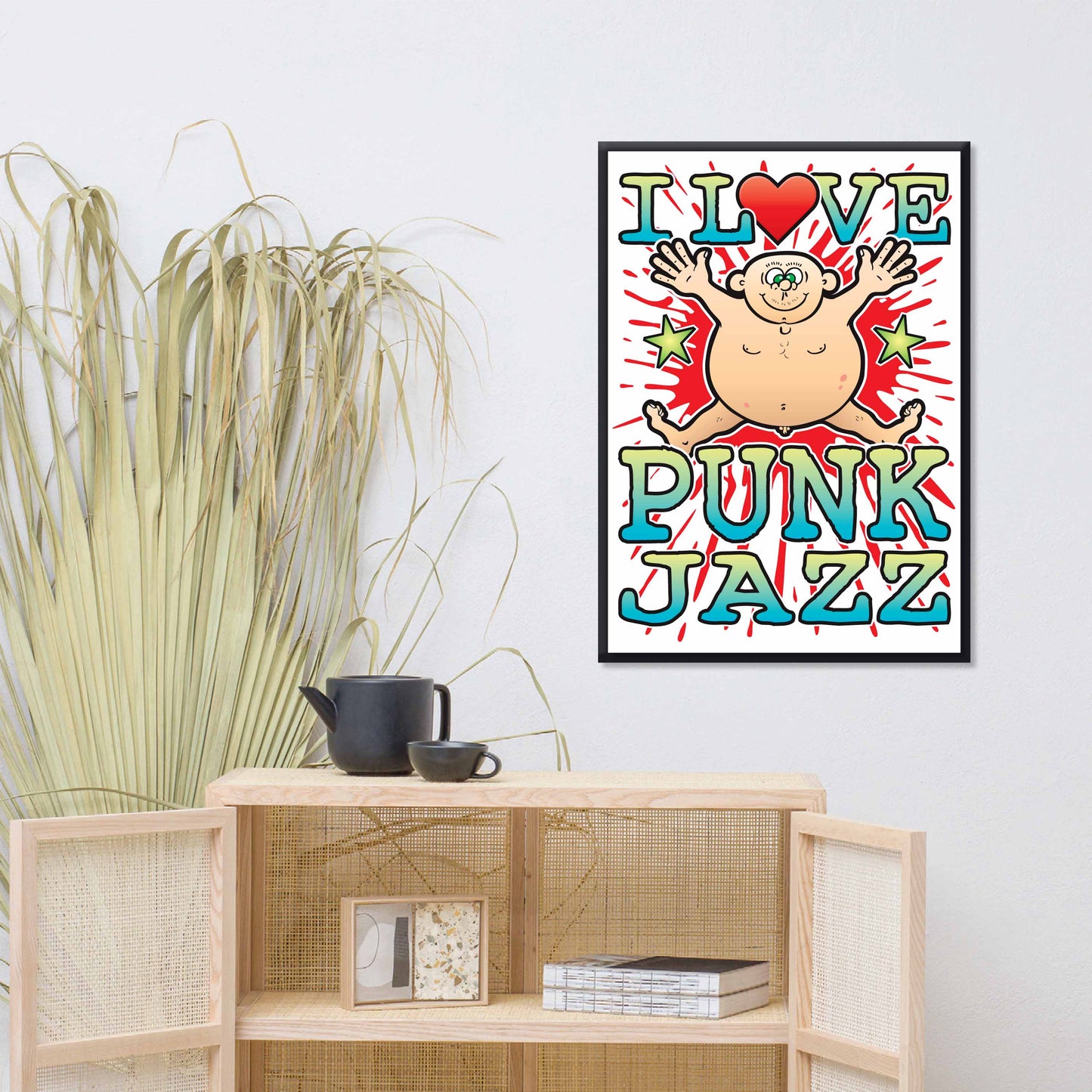 Punk Jazz 50x70cm Wall Art / Love Music Poster