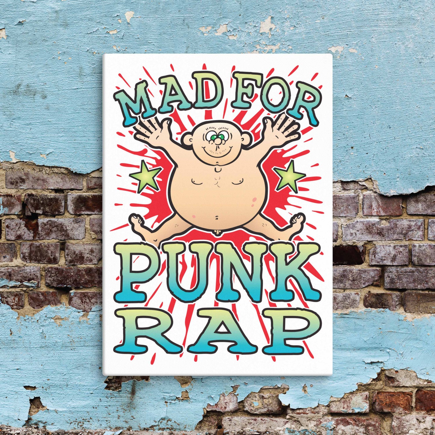 Punk Rap Canvas Print 30x40cm