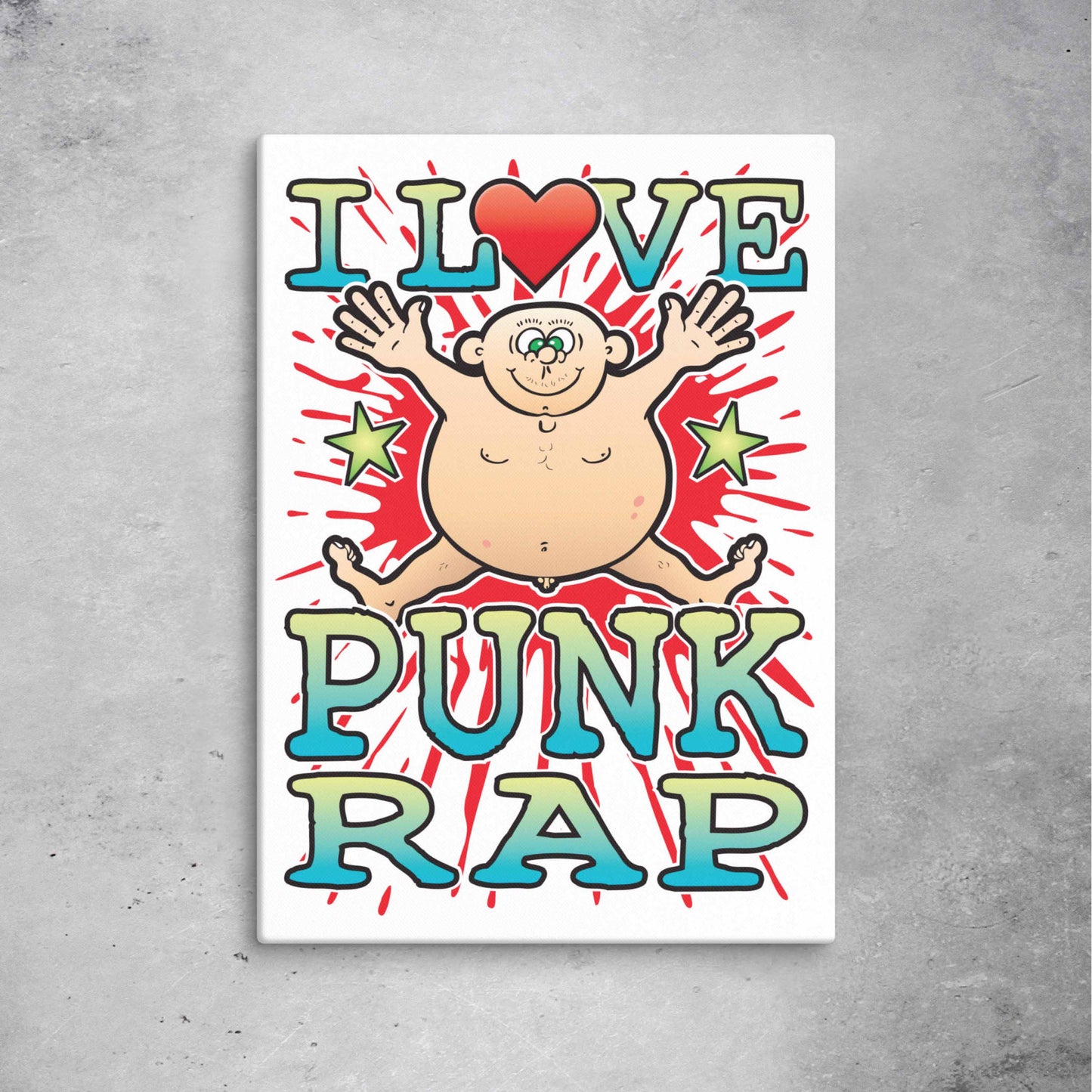 Punk Rap 51x71cm Canvas Print