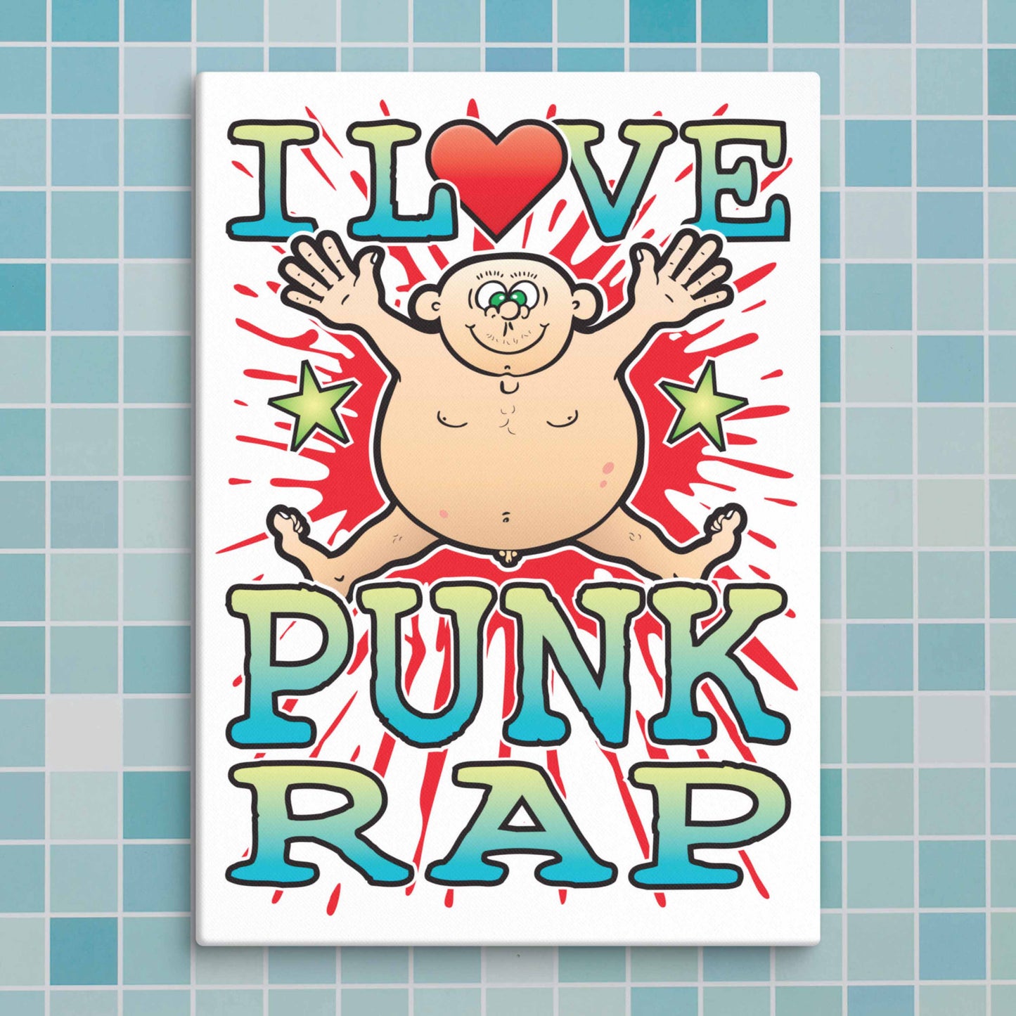 Punk Rap Canvas Print 30x40cm