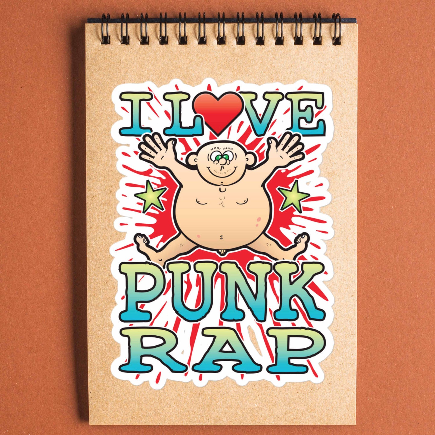 Punk Rap Vinyl Kiss-Cut Sticker / 14 x 10cm