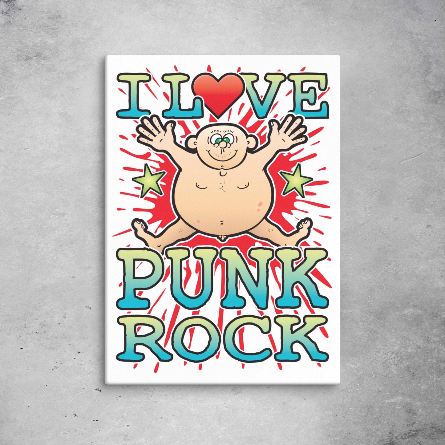 Punk Rock 51x71cm Canvas Print