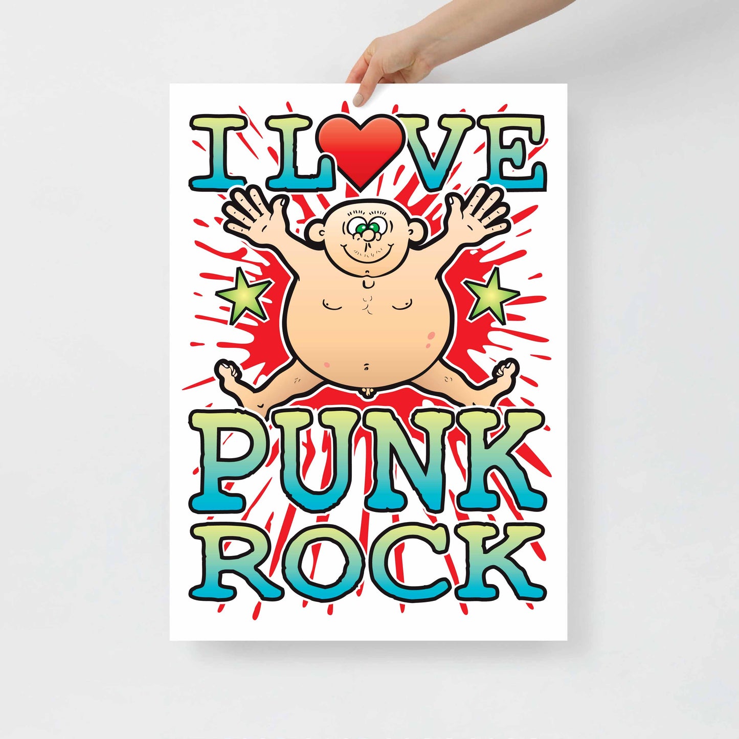 Punk Rock 50x70cm Wall Art / Love Music Poster