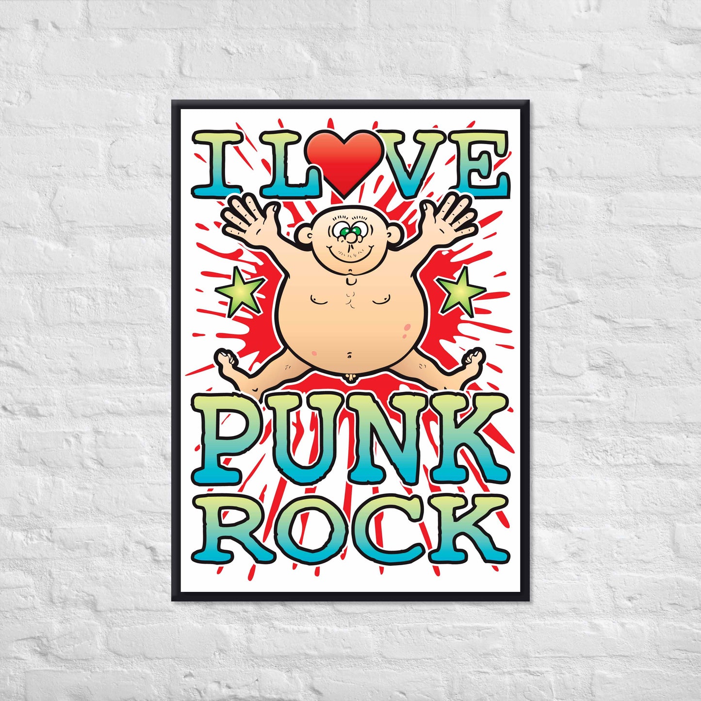 Punk Rock 50x70cm Wall Art / Love Music Poster