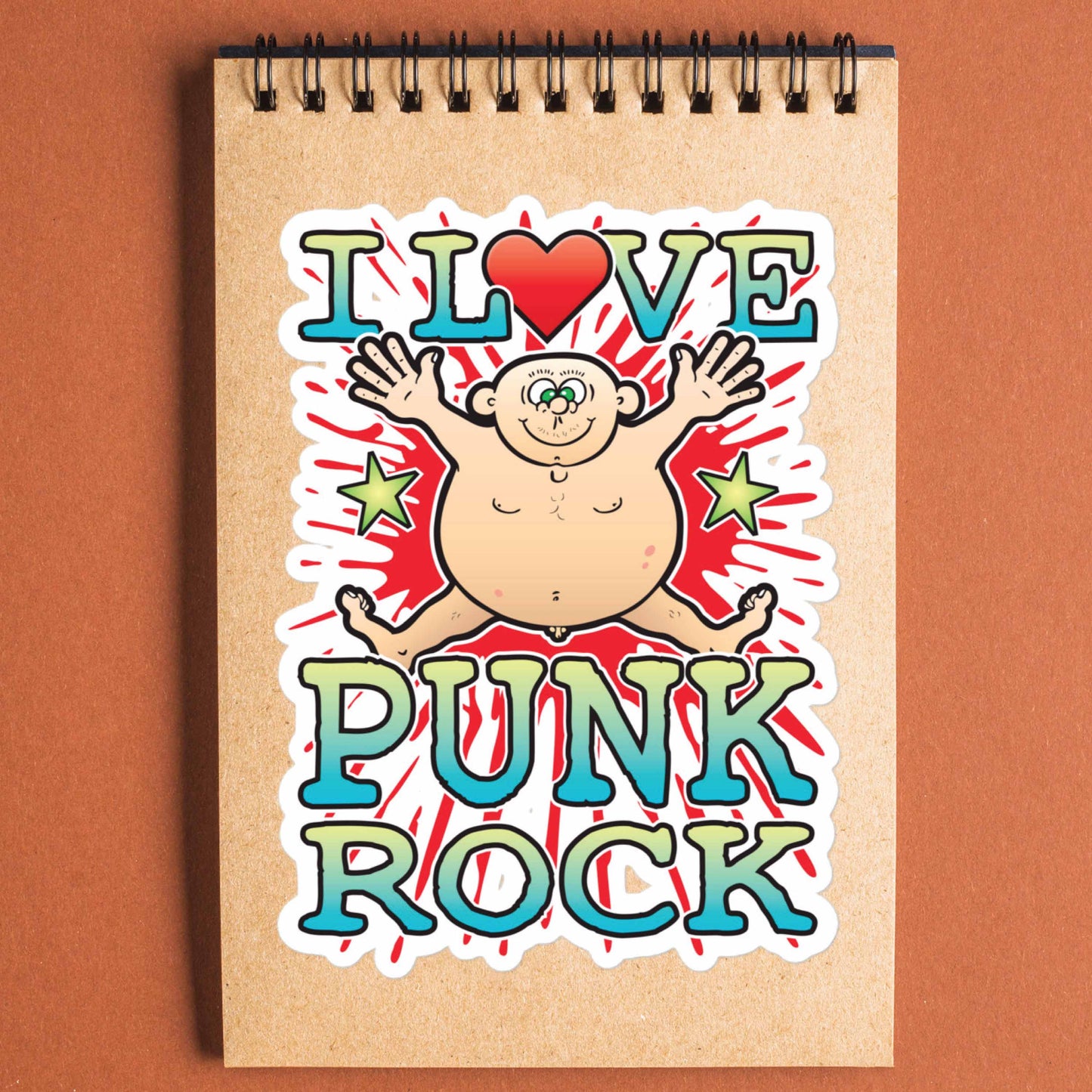 Punk Rock Vinyl Kiss-Cut Sticker / 14 x 10cm
